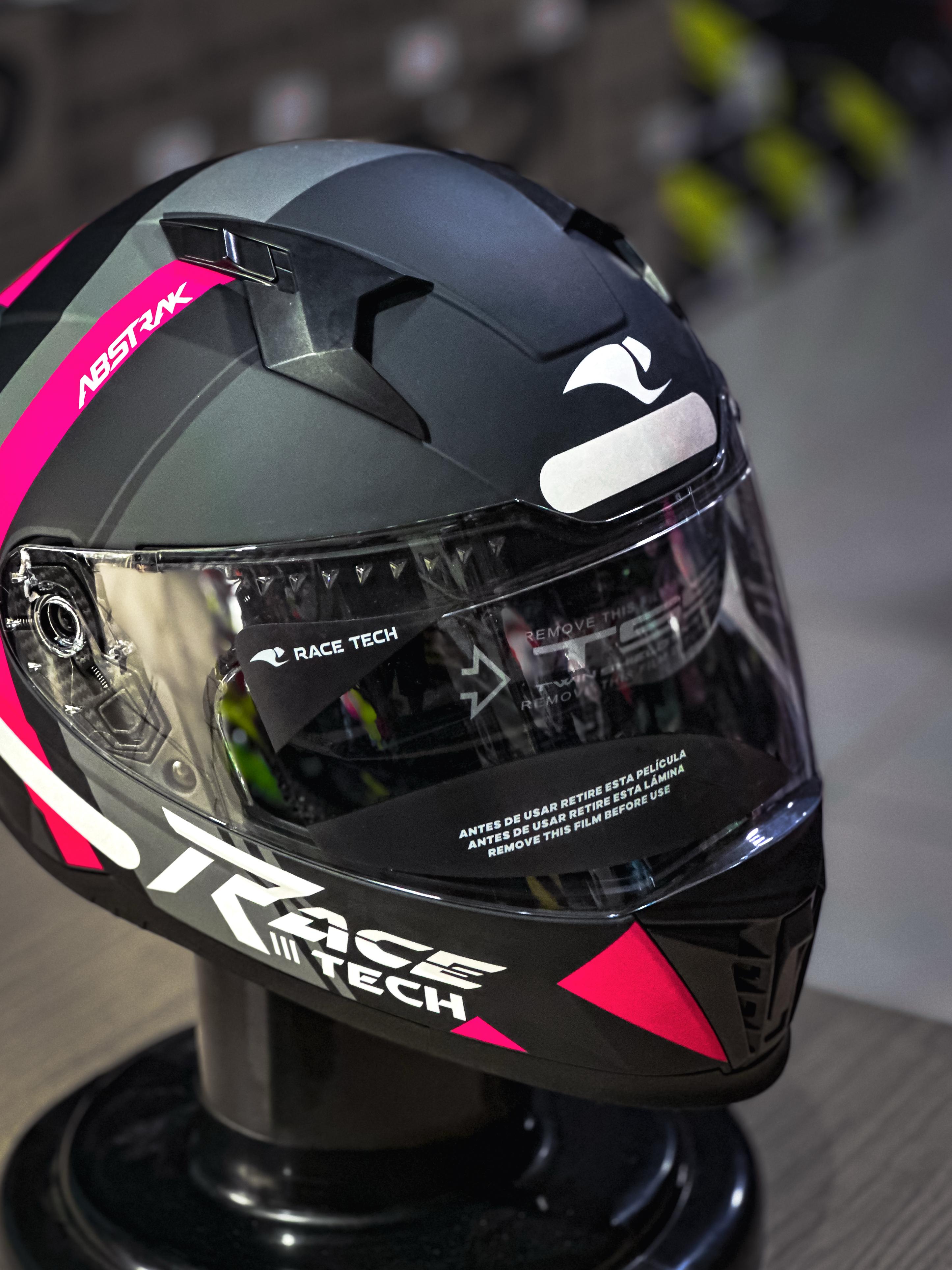 RACE TECH VOLT ABSTRACK MATTE BLACK/PINK