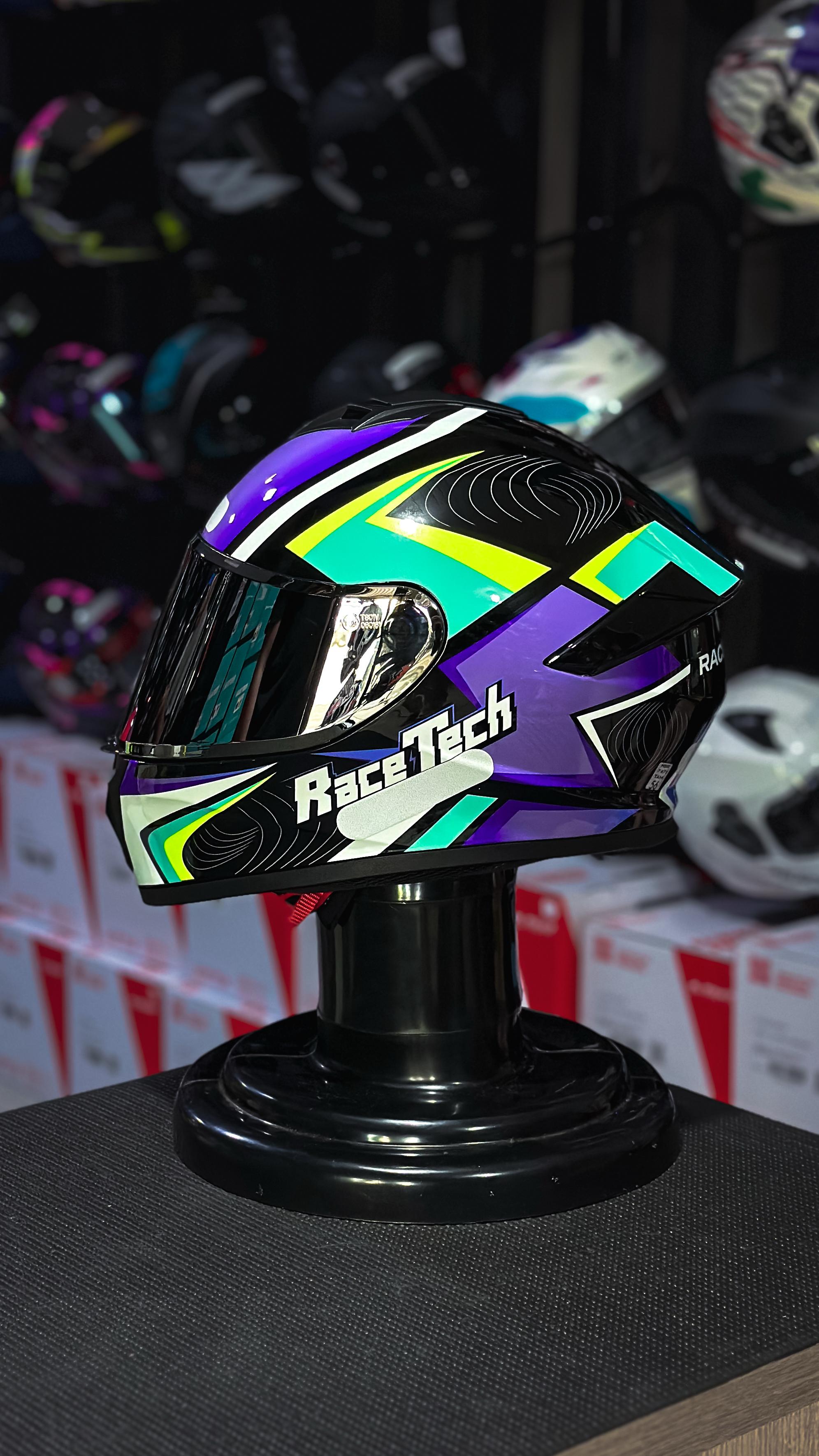 RACE TECH HIT DRAW BLACK/PURPLE 