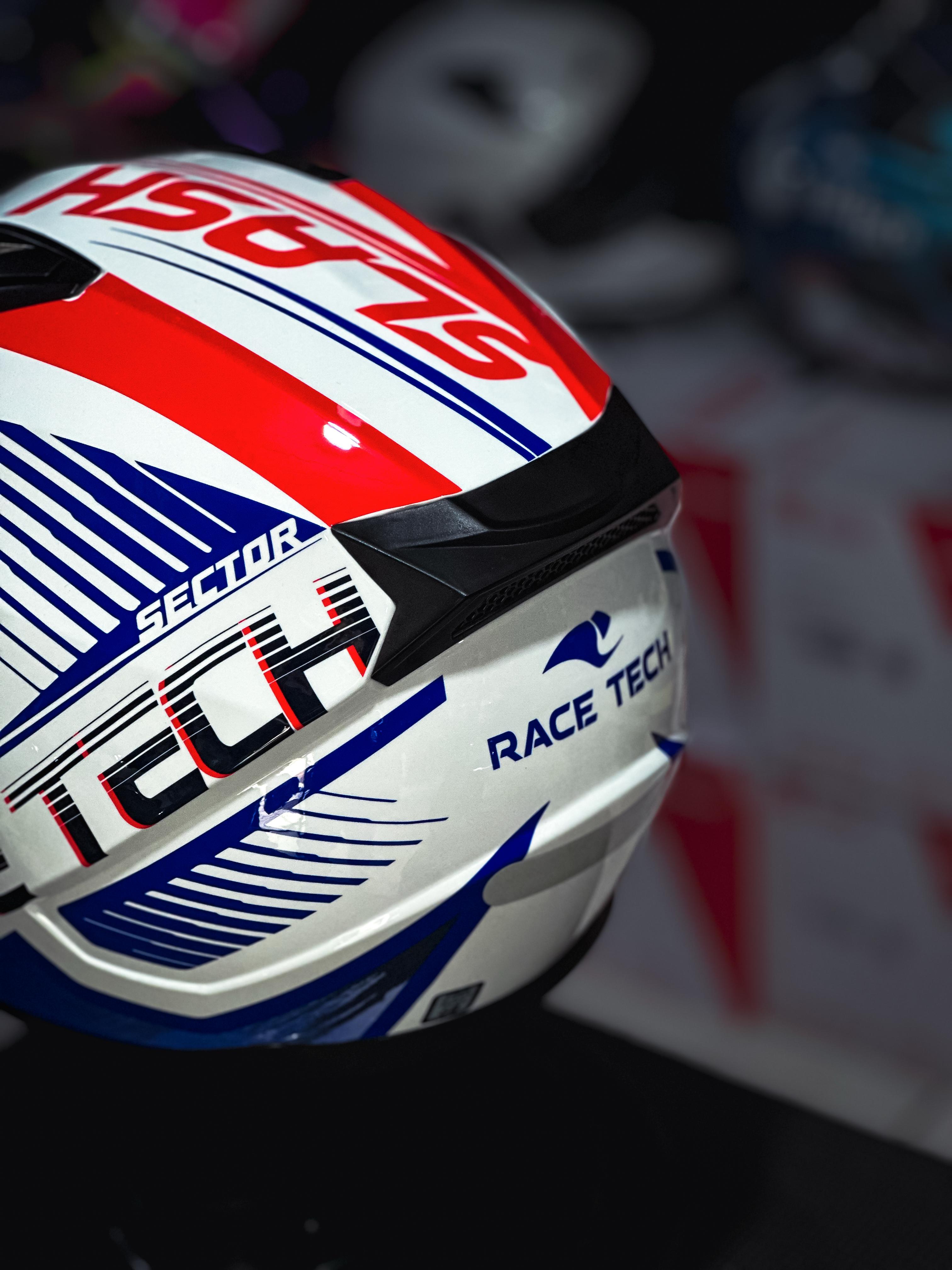 RACE TECH SECTOR SLASH WHITE/BLUE