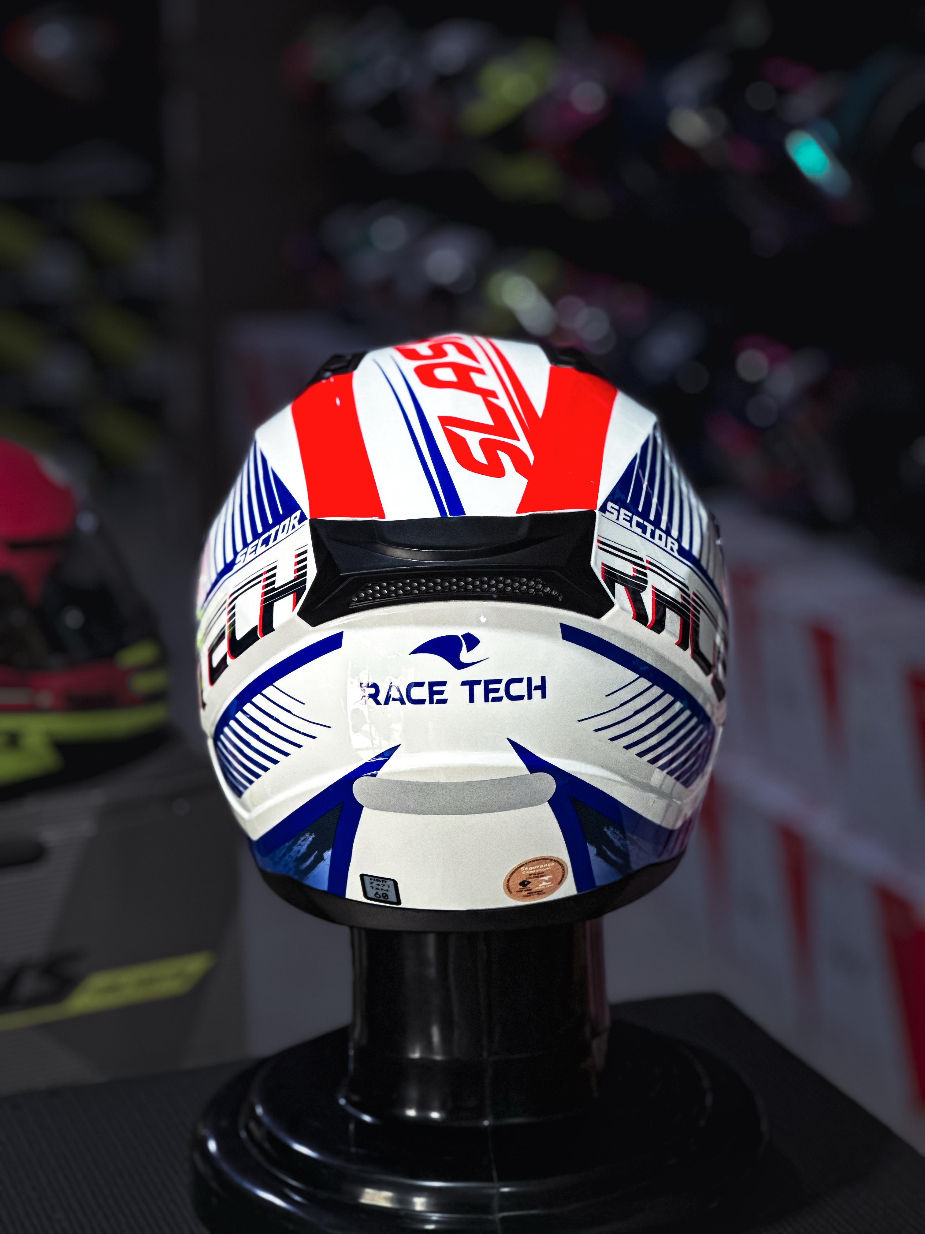 RACE TECH SECTOR SLASH WHITE/BLUE