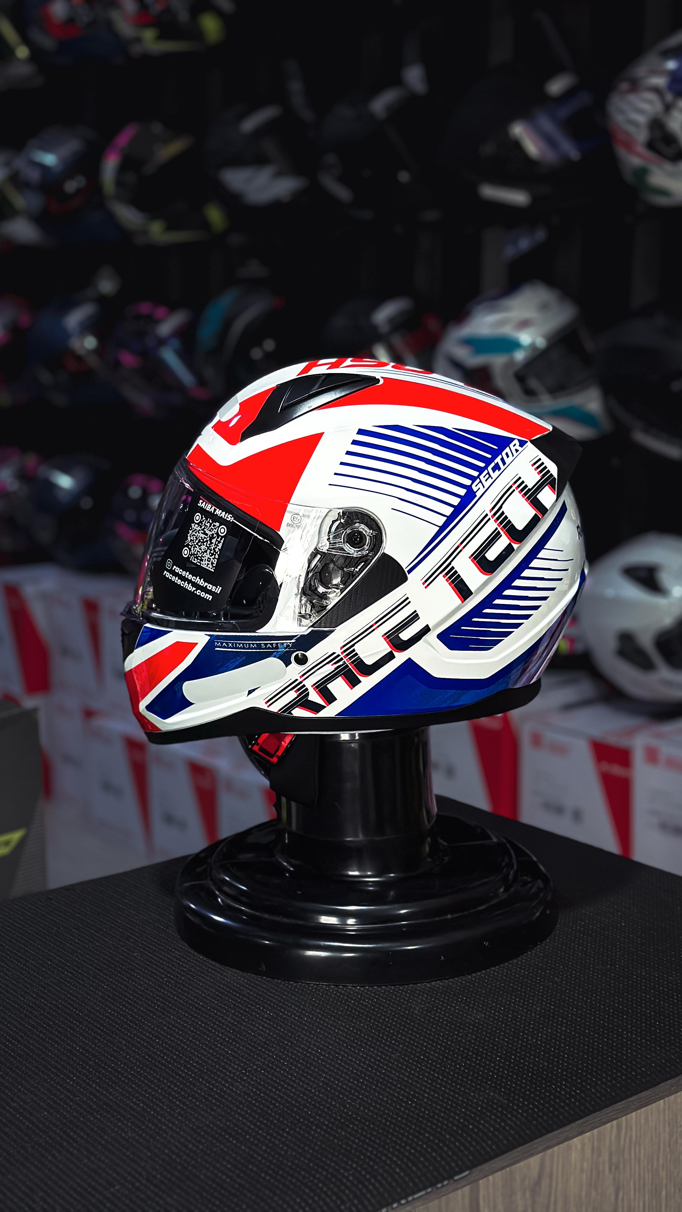 RACE TECH SECTOR SLASH WHITE/BLUE