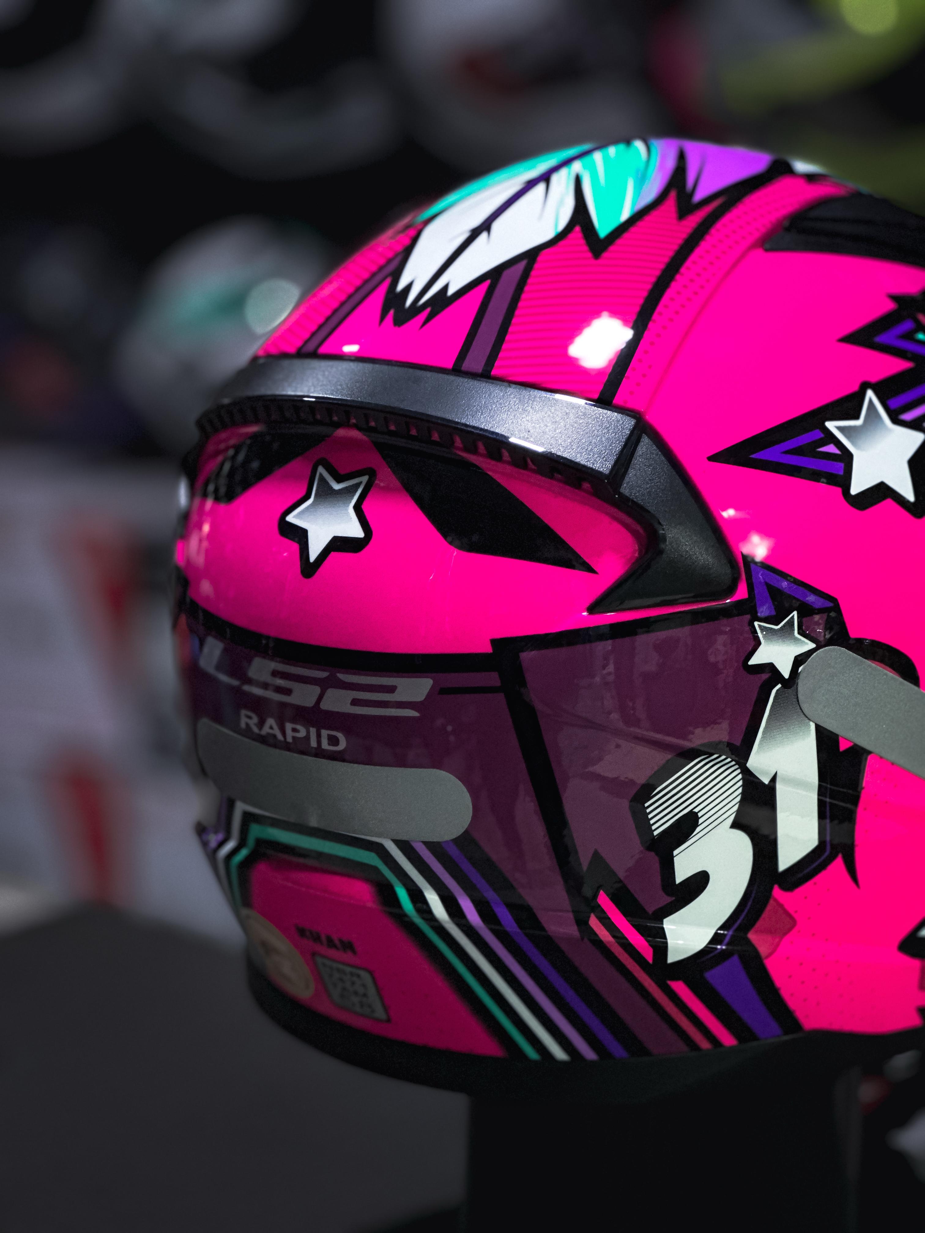 LS2 RAPID FF353 KHAN FUCSIA/WHITE