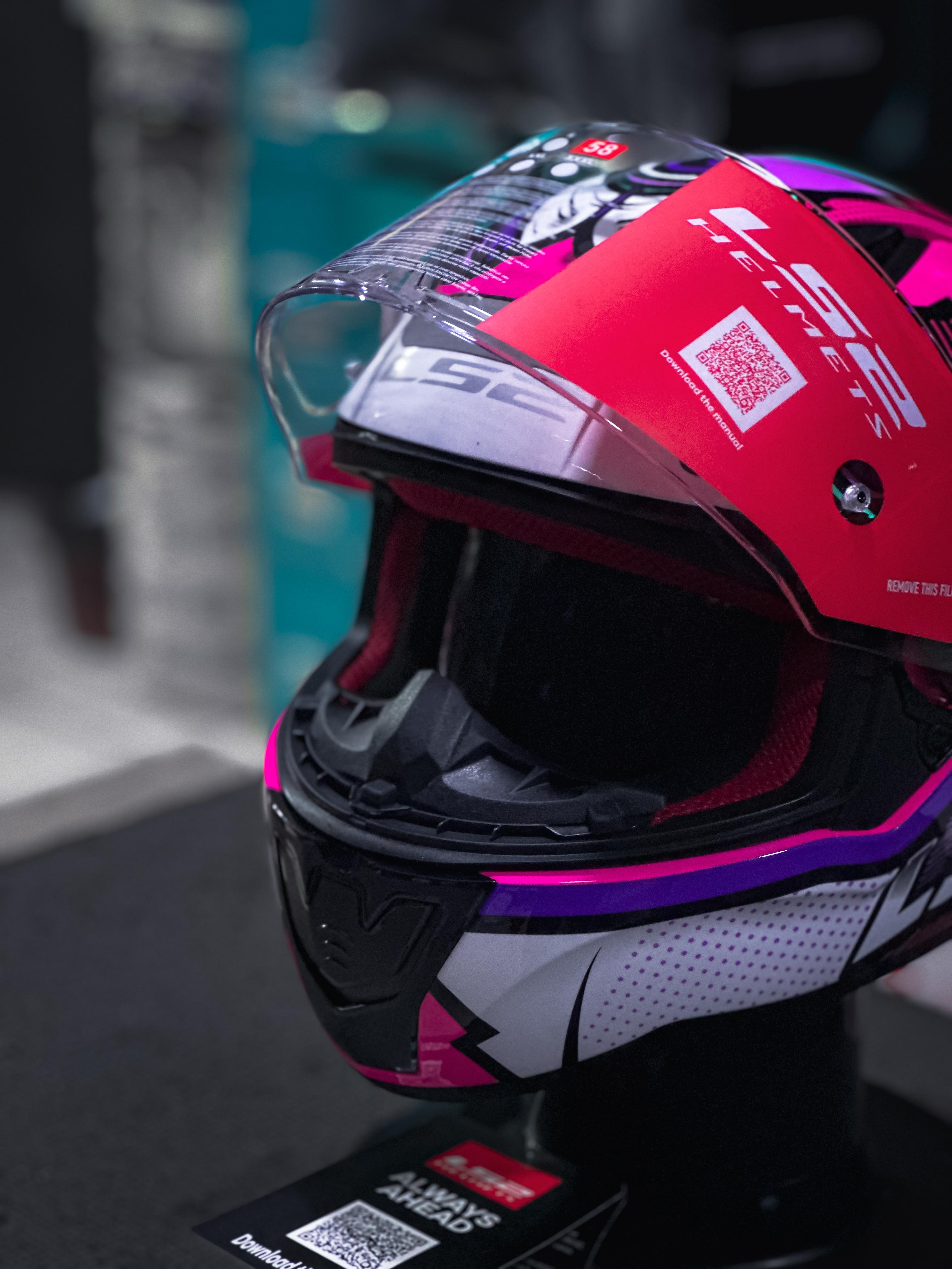 LS2 RAPID FF353 KHAN FUCSIA/WHITE