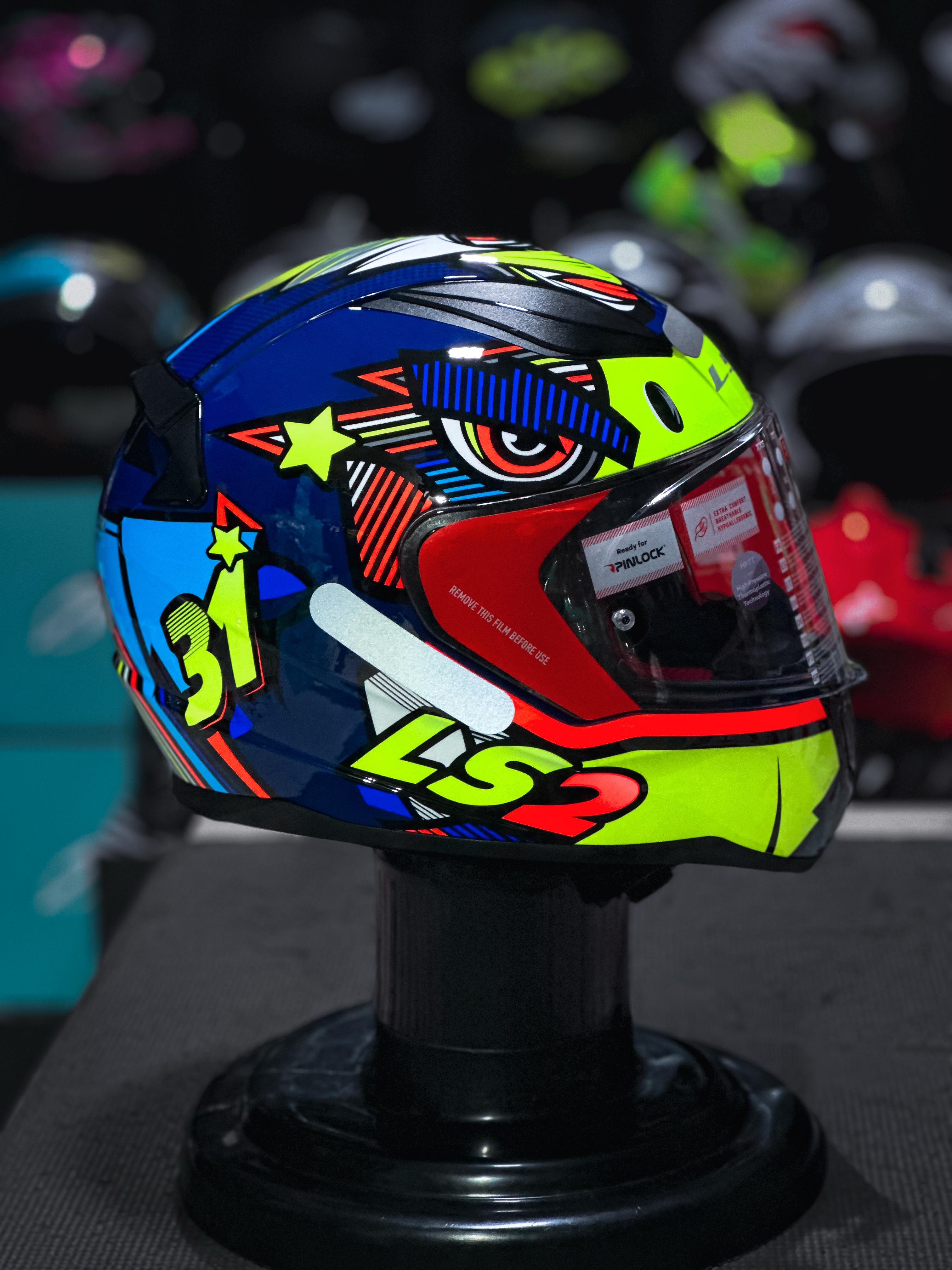 LS2 RAPID FF353 KHAN YELLOW/BLUE