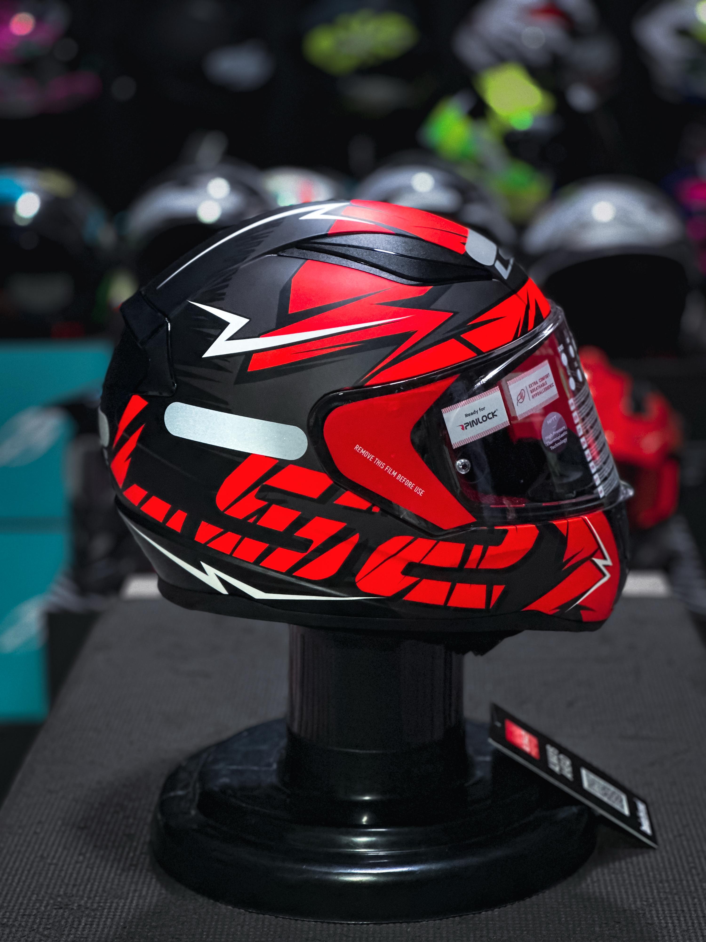  LS2 RAPID FF353 CROMO MATTE BLACK/RED