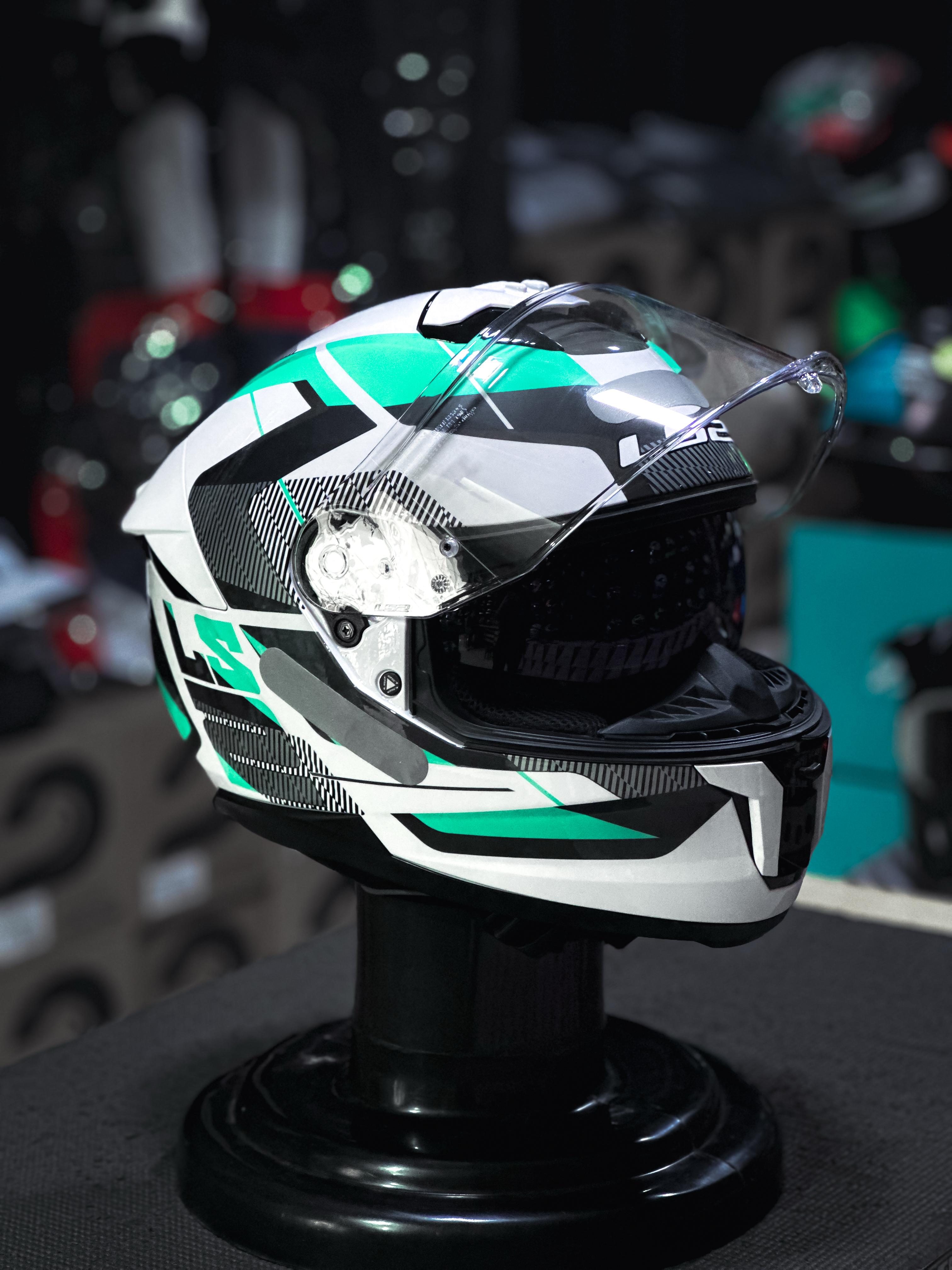 LS2 FF808 STREAM II ROAD WHT/GREEN