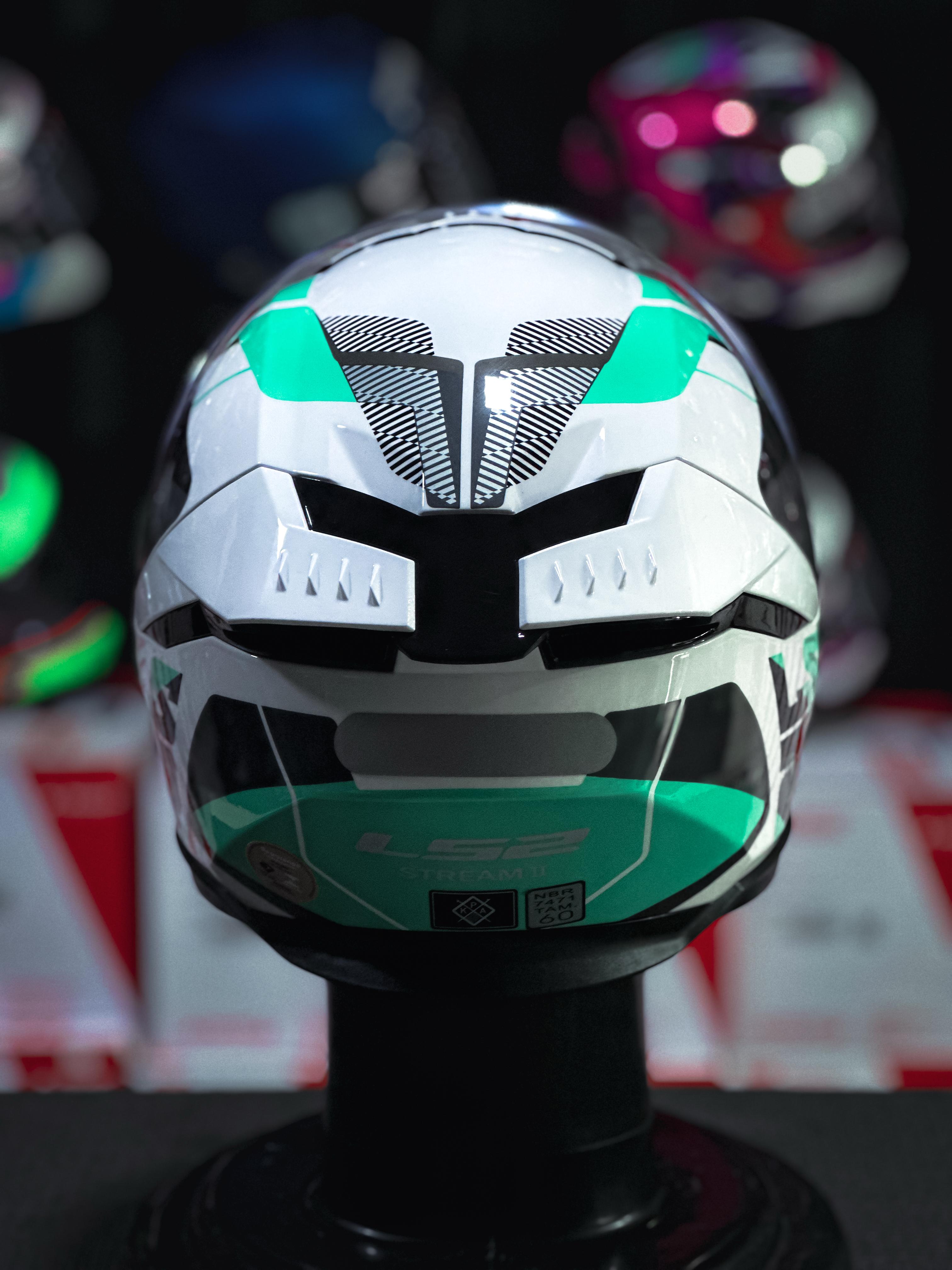 LS2 FF808 STREAM II ROAD WHT/GREEN