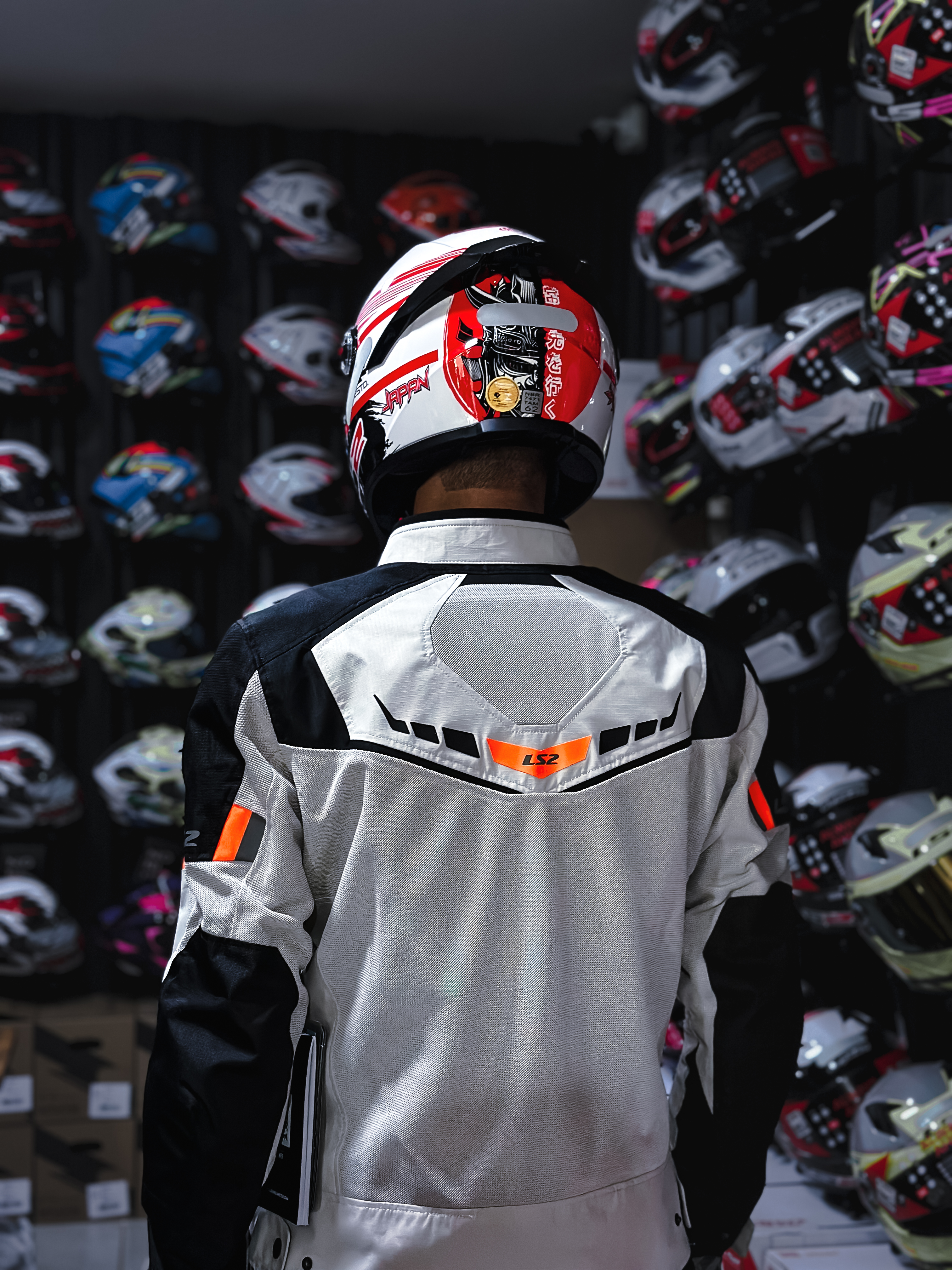 JAQUETA LS2 GARDA BLACK/GREY