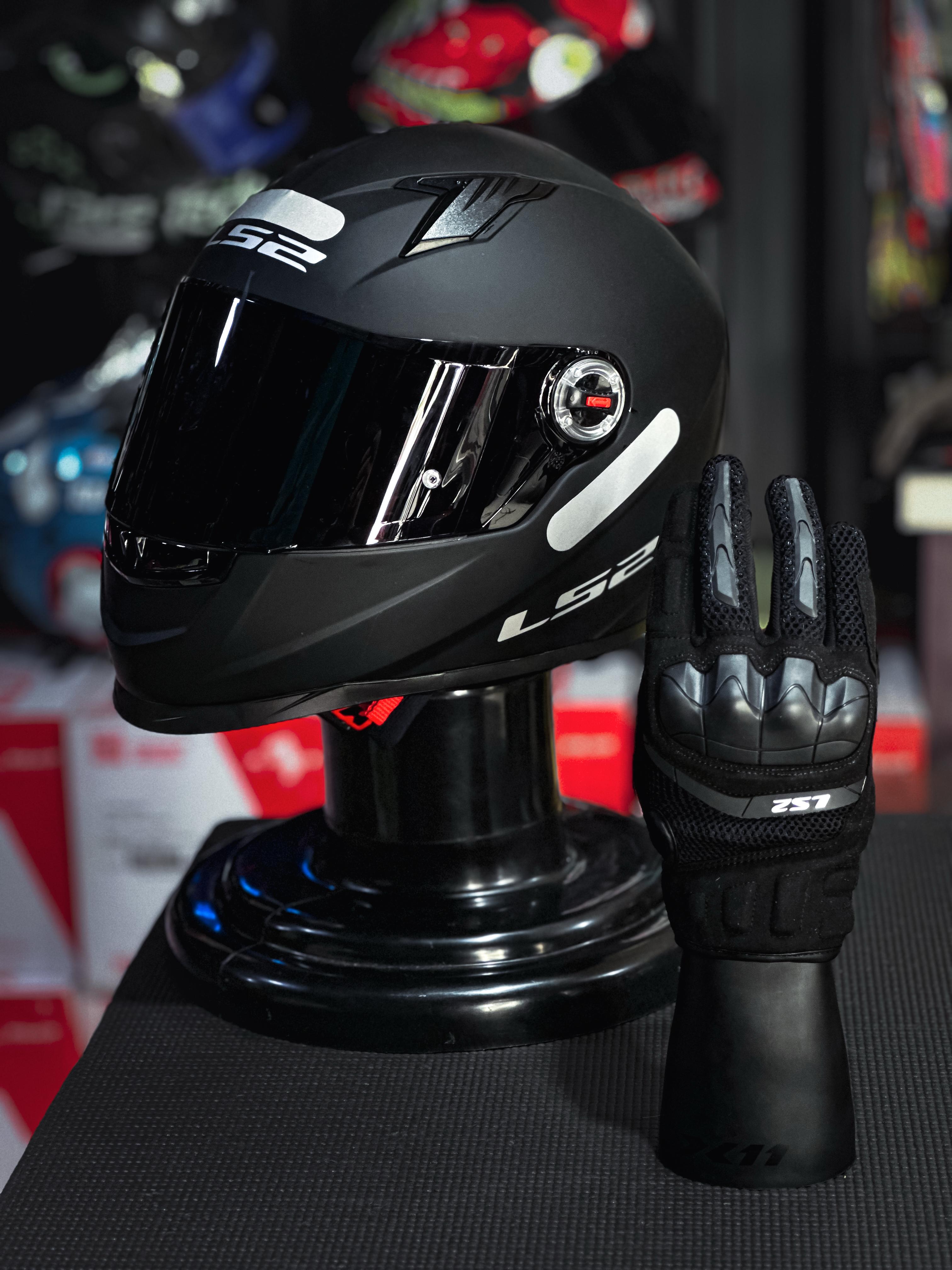 LUVA LS2 KUBRA BLACK