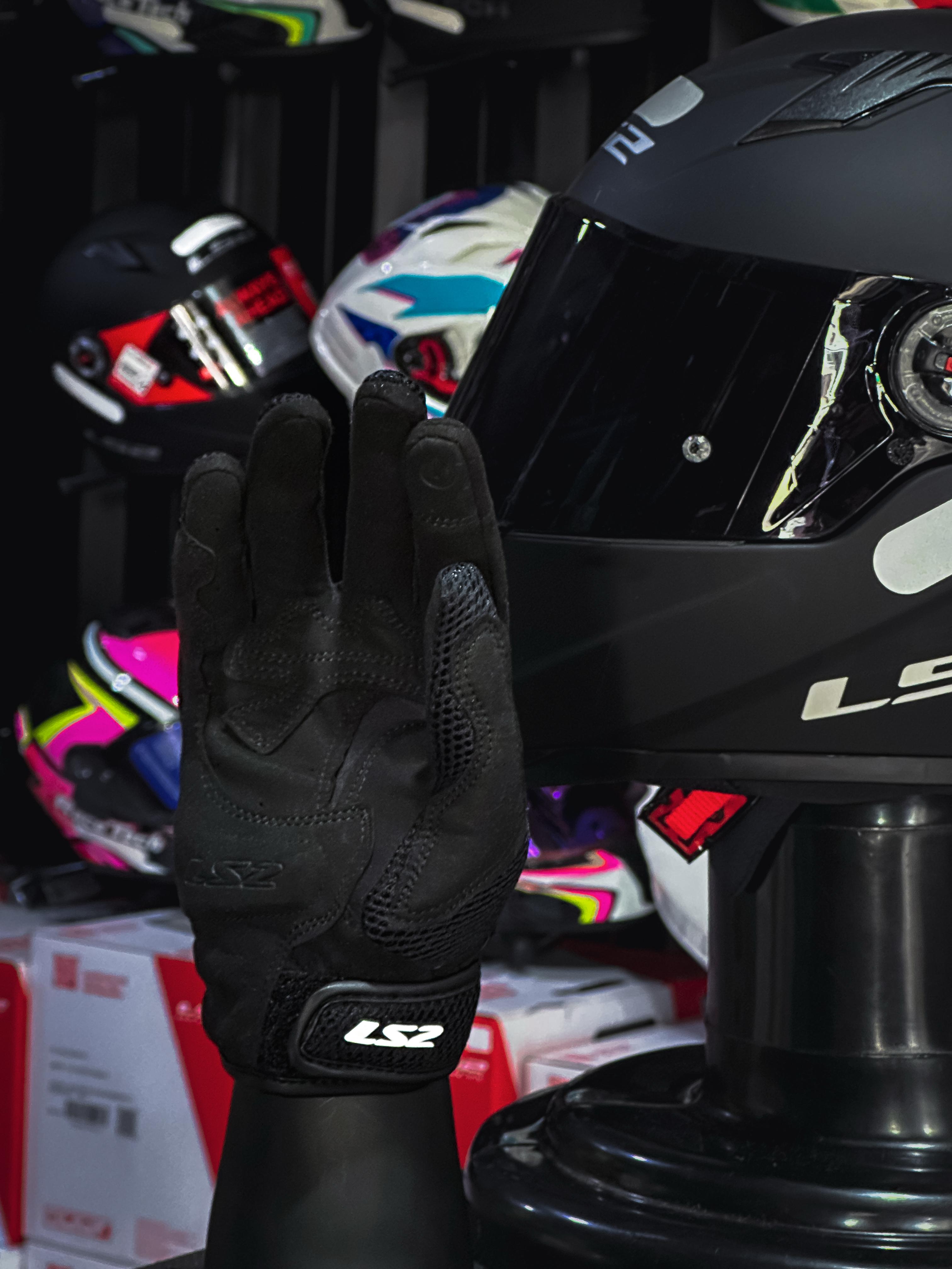 LUVA LS2 KUBRA BLACK