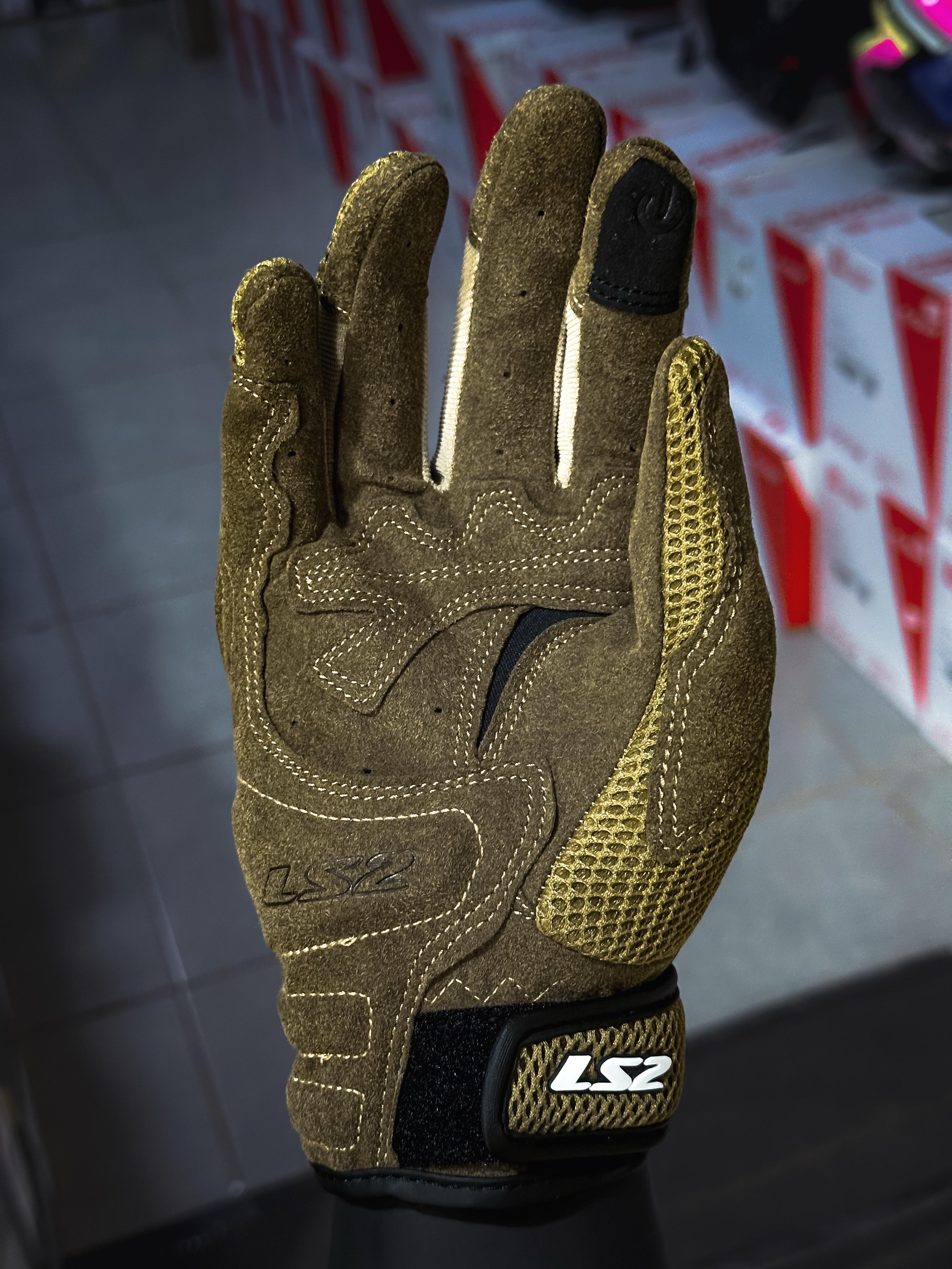 LUVA LS2 KUBRA BROWN