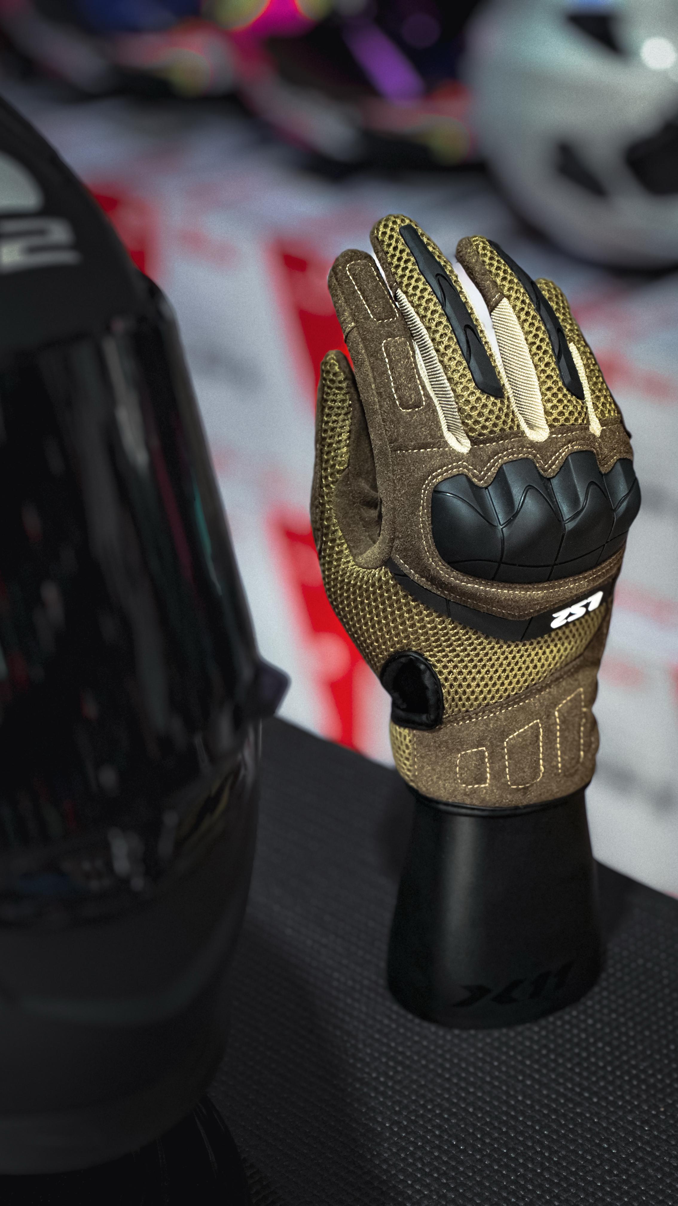 LUVA LS2 KUBRA BROWN