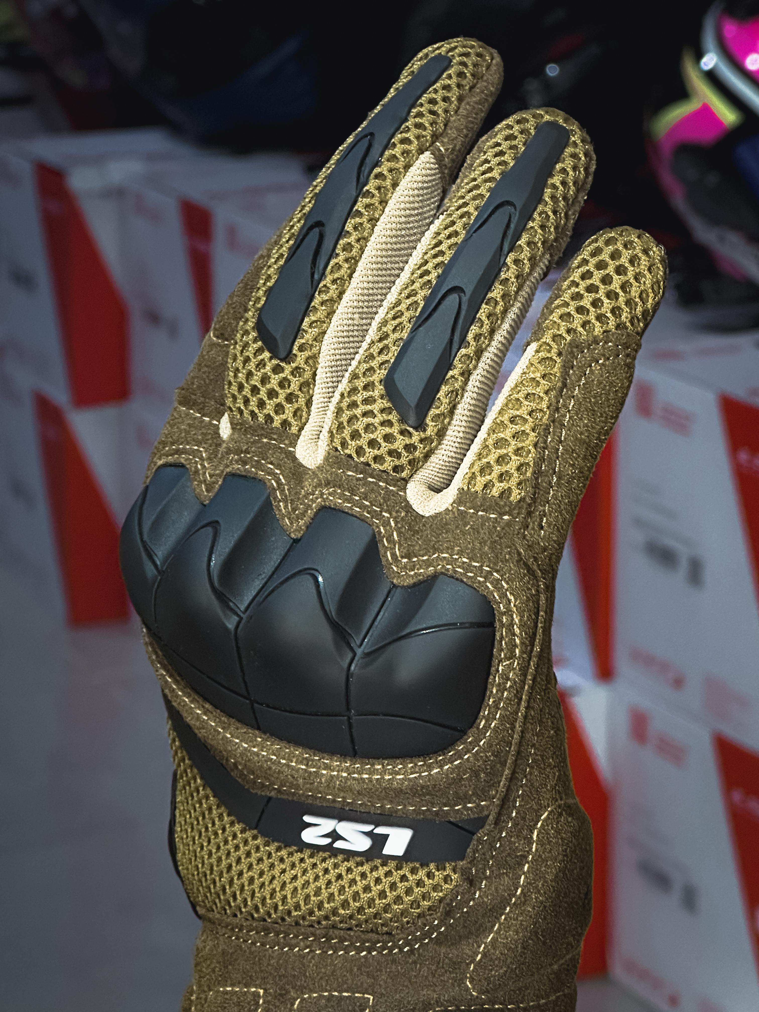 LUVA LS2 KUBRA BROWN