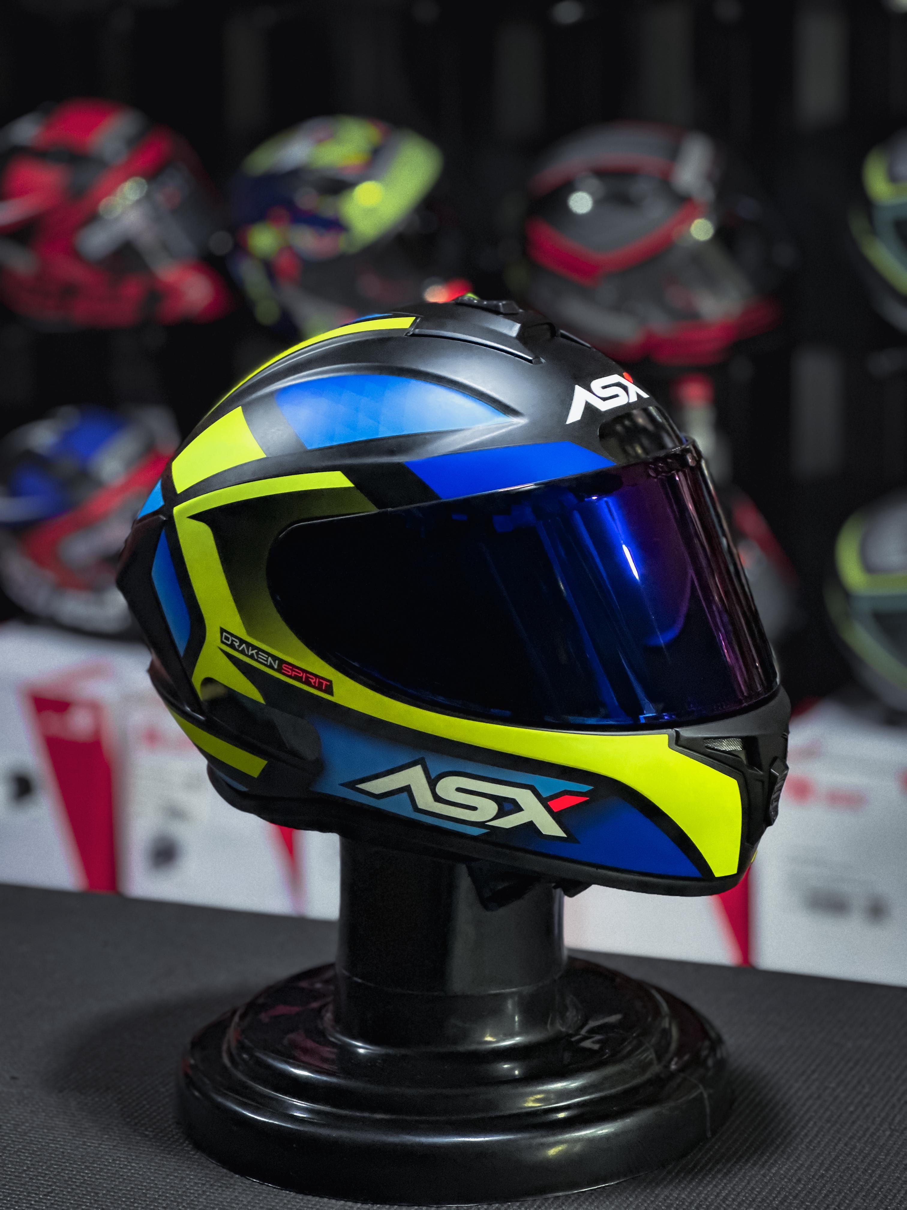 ASX DRAKEN SPIRIT FOSCO PRETO/AZUL/AMARELO