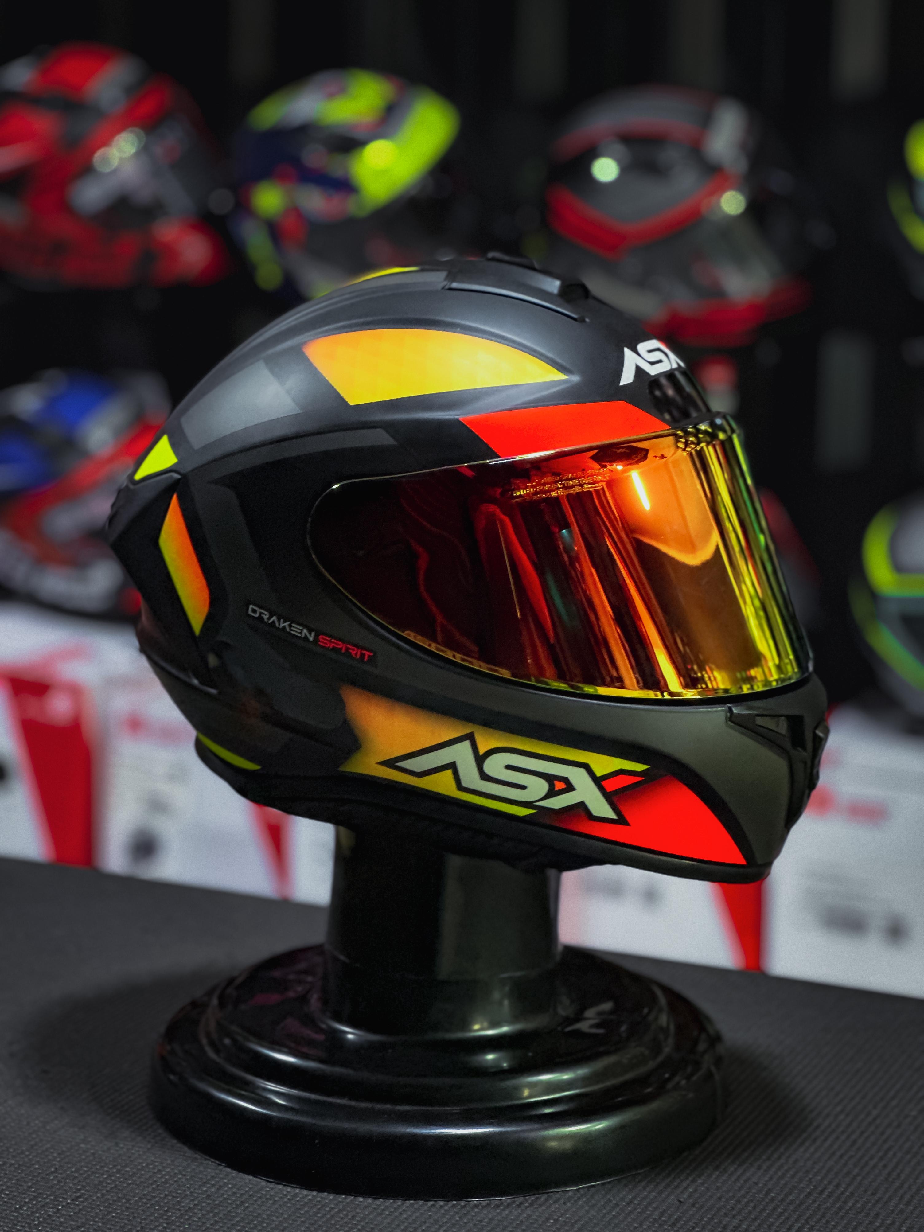 ASX DRAKEN SPIRIT FOSCO PRETO/VERMELHO/GRAFITE