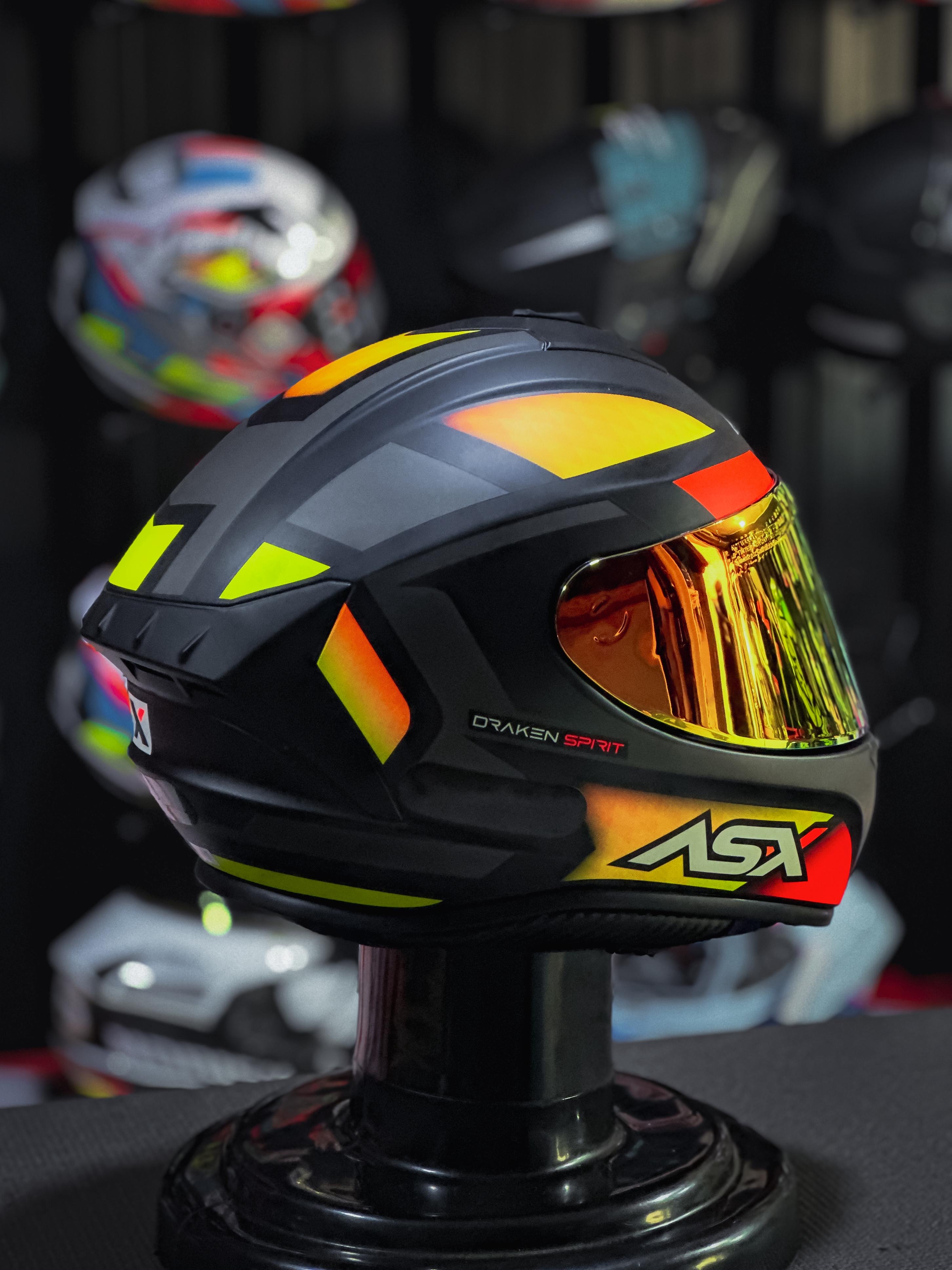 ASX DRAKEN SPIRIT FOSCO PRETO/VERMELHO/GRAFITE