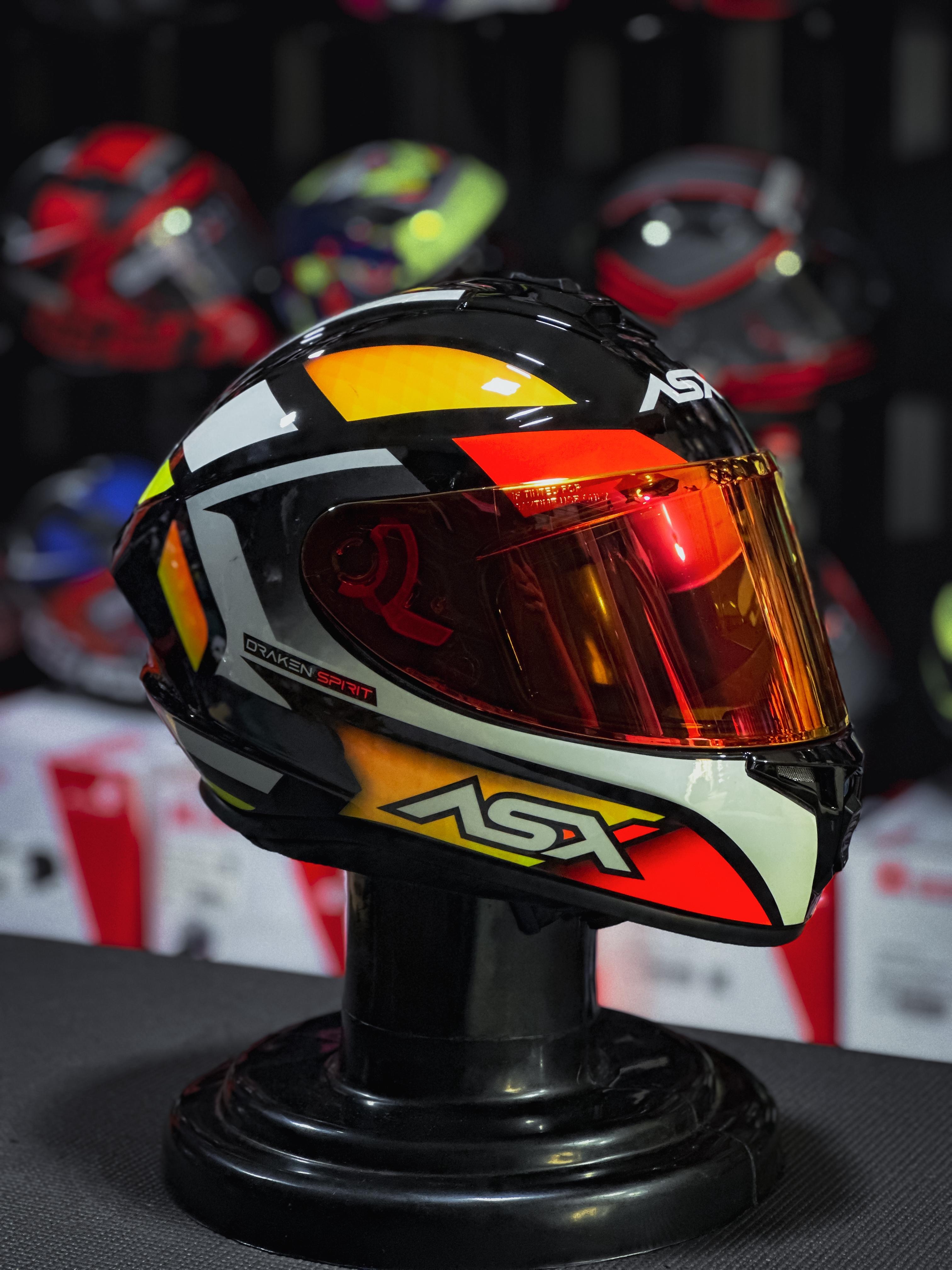 ASX DRAKEN SPIRIT BRILHO PRETO/VERMELHO/BRANCO