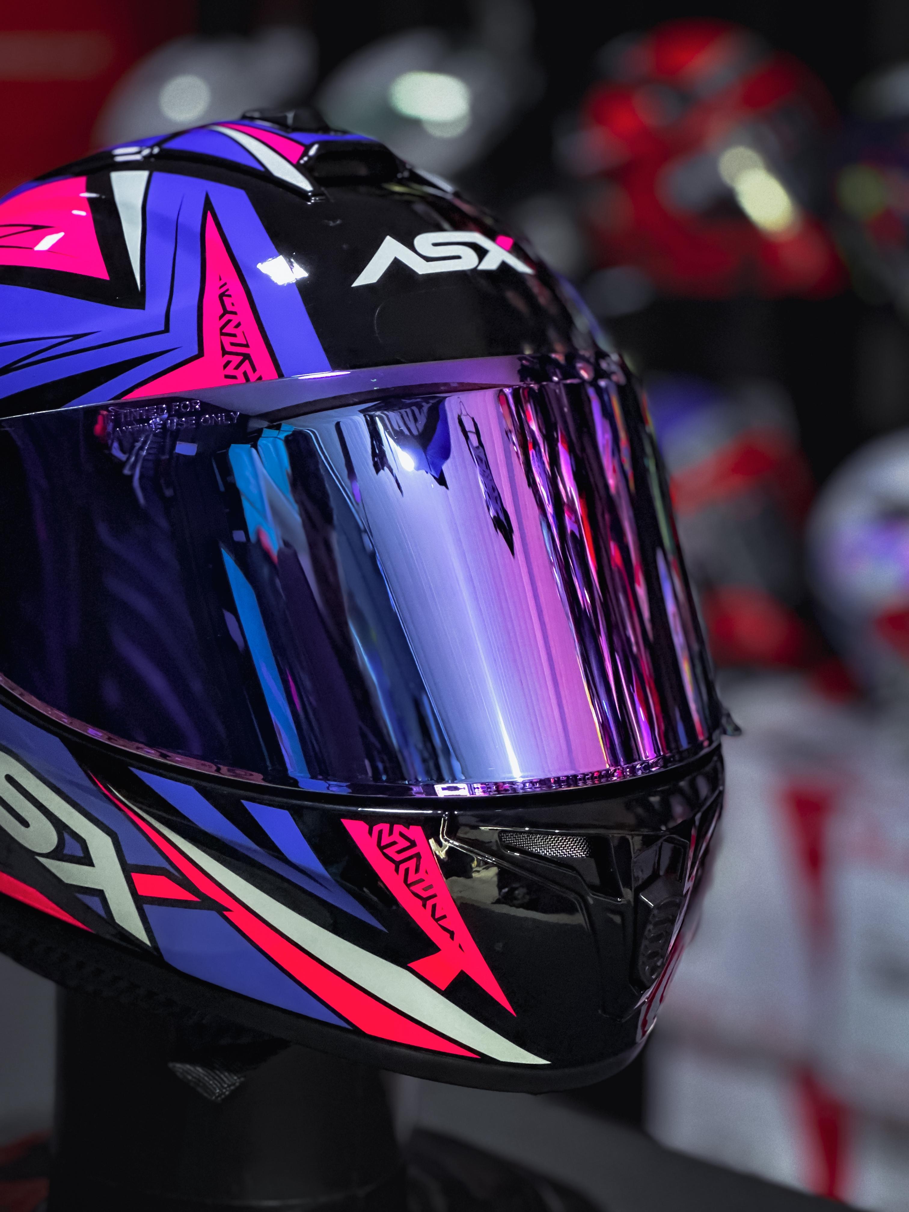 ASX DRAKEN VECTOR BRILHO PRETO/LILAS/ROSA