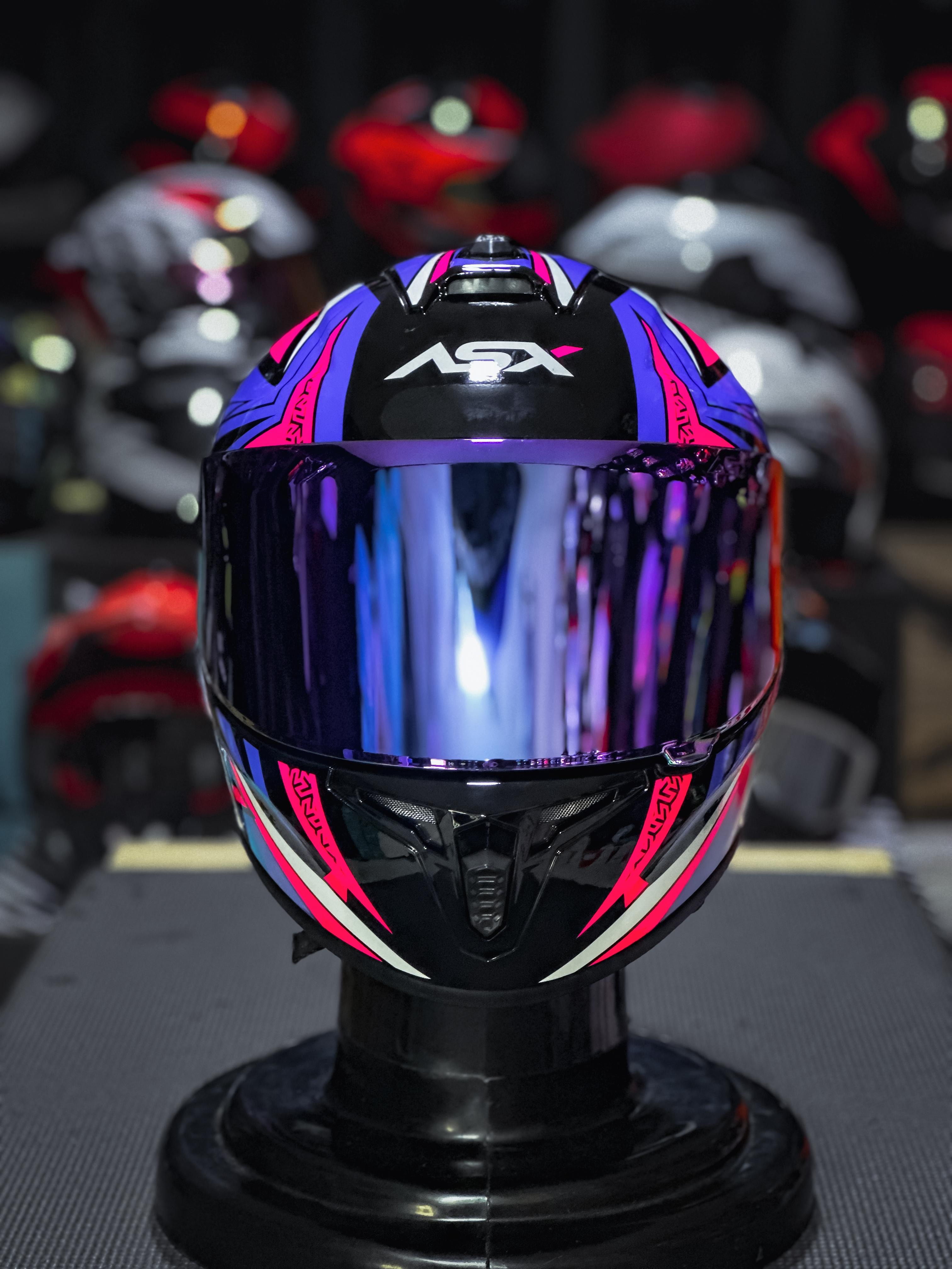 ASX DRAKEN VECTOR BRILHO PRETO/LILAS/ROSA