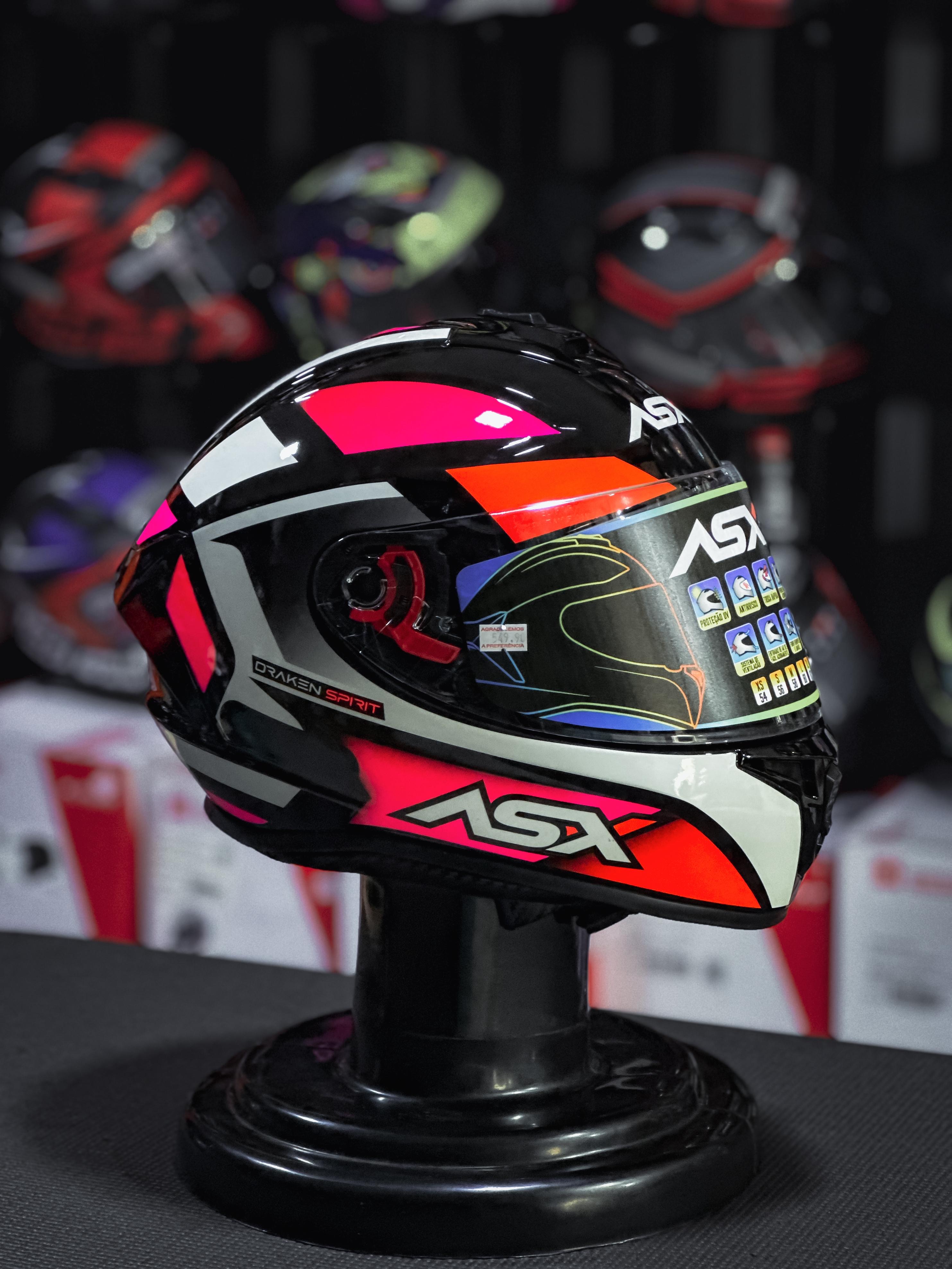 ASX DRAKEN SPIRIT BRILHO PRETO/ROS/BRANCO