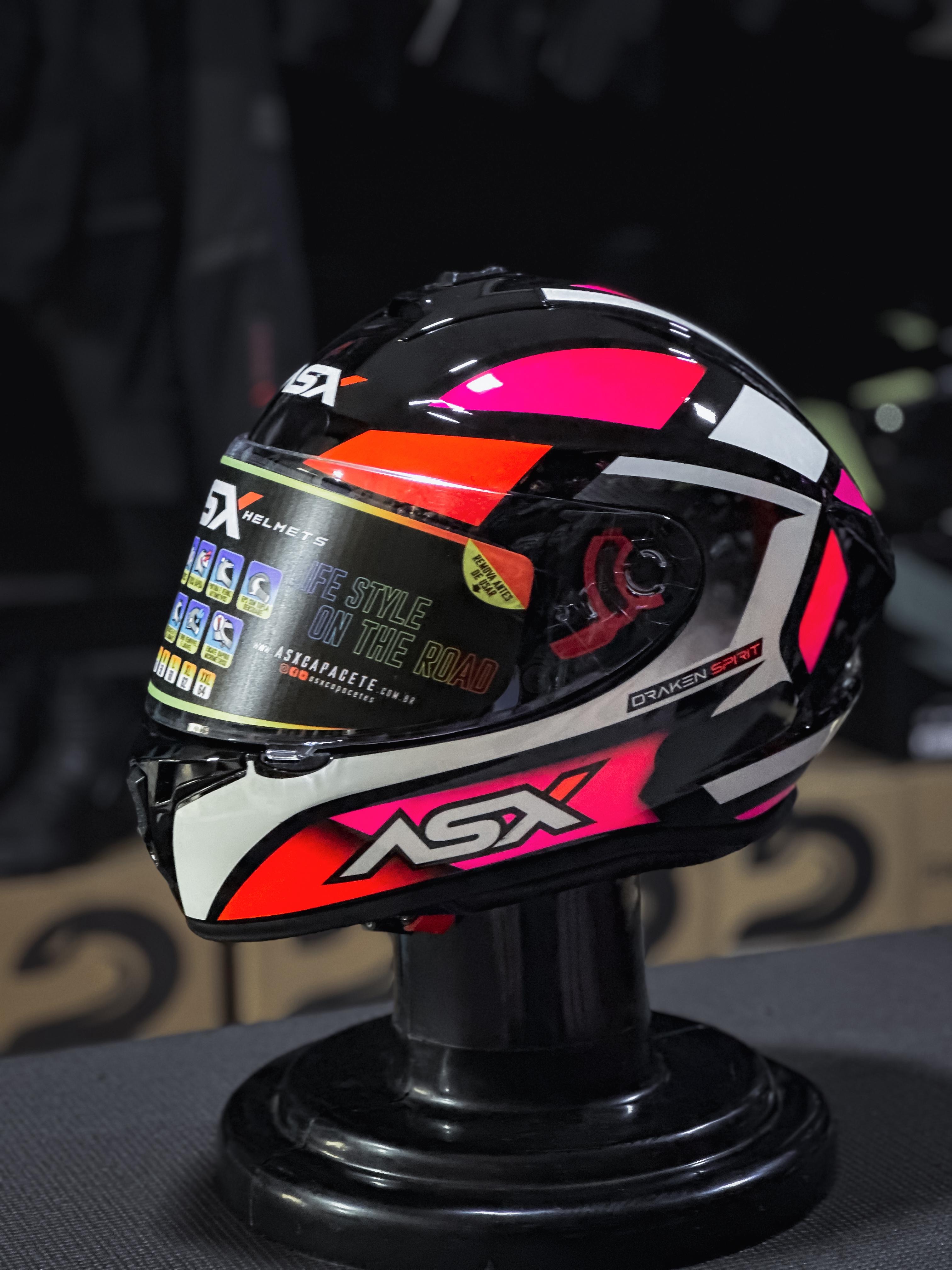 ASX DRAKEN SPIRIT BRILHO PRETO/ROS/BRANCO