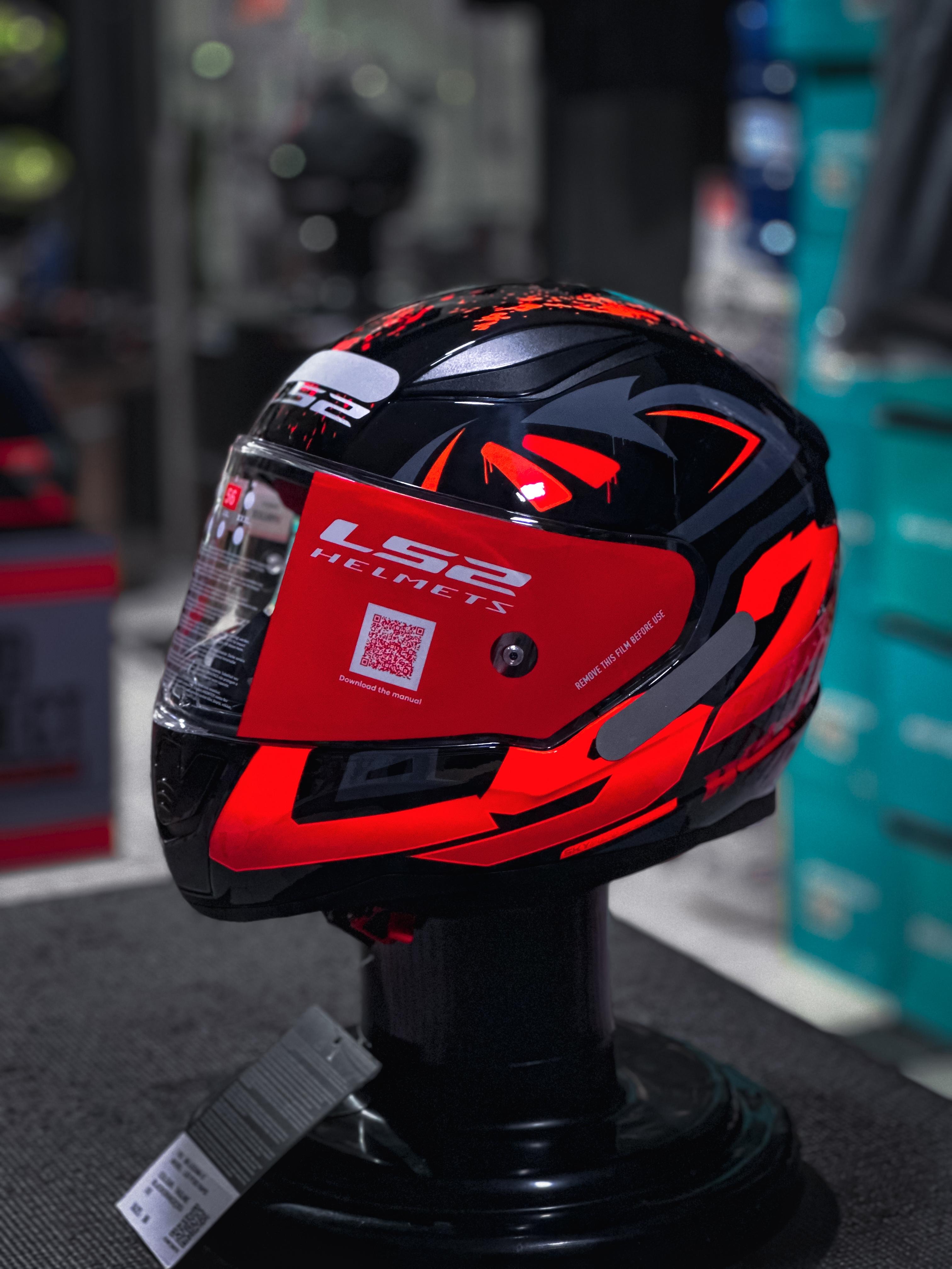 LS2 FF353 TAGLINE BLK/ORANGE 