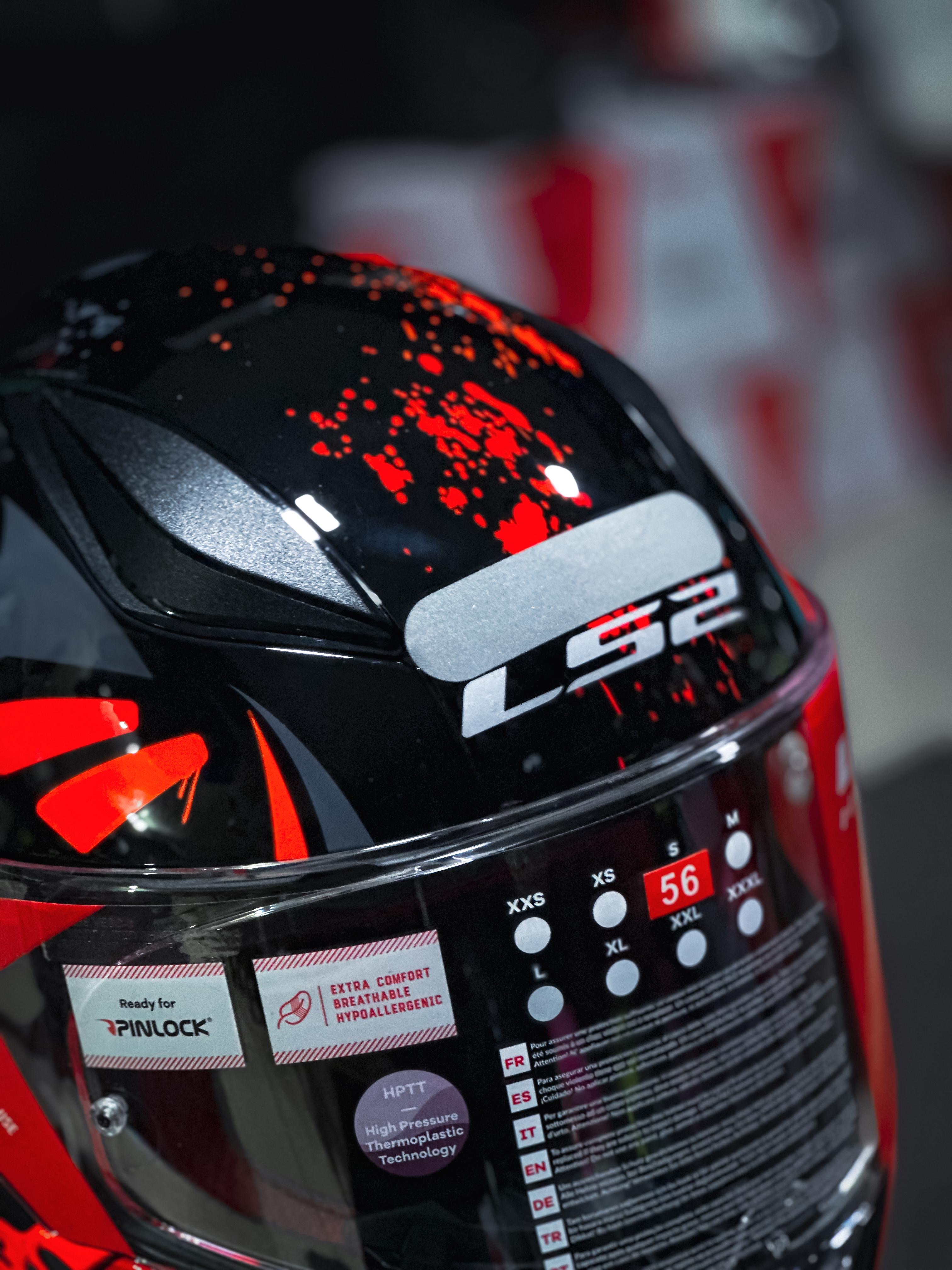 LS2 FF353 TAGLINE BLK/ORANGE 