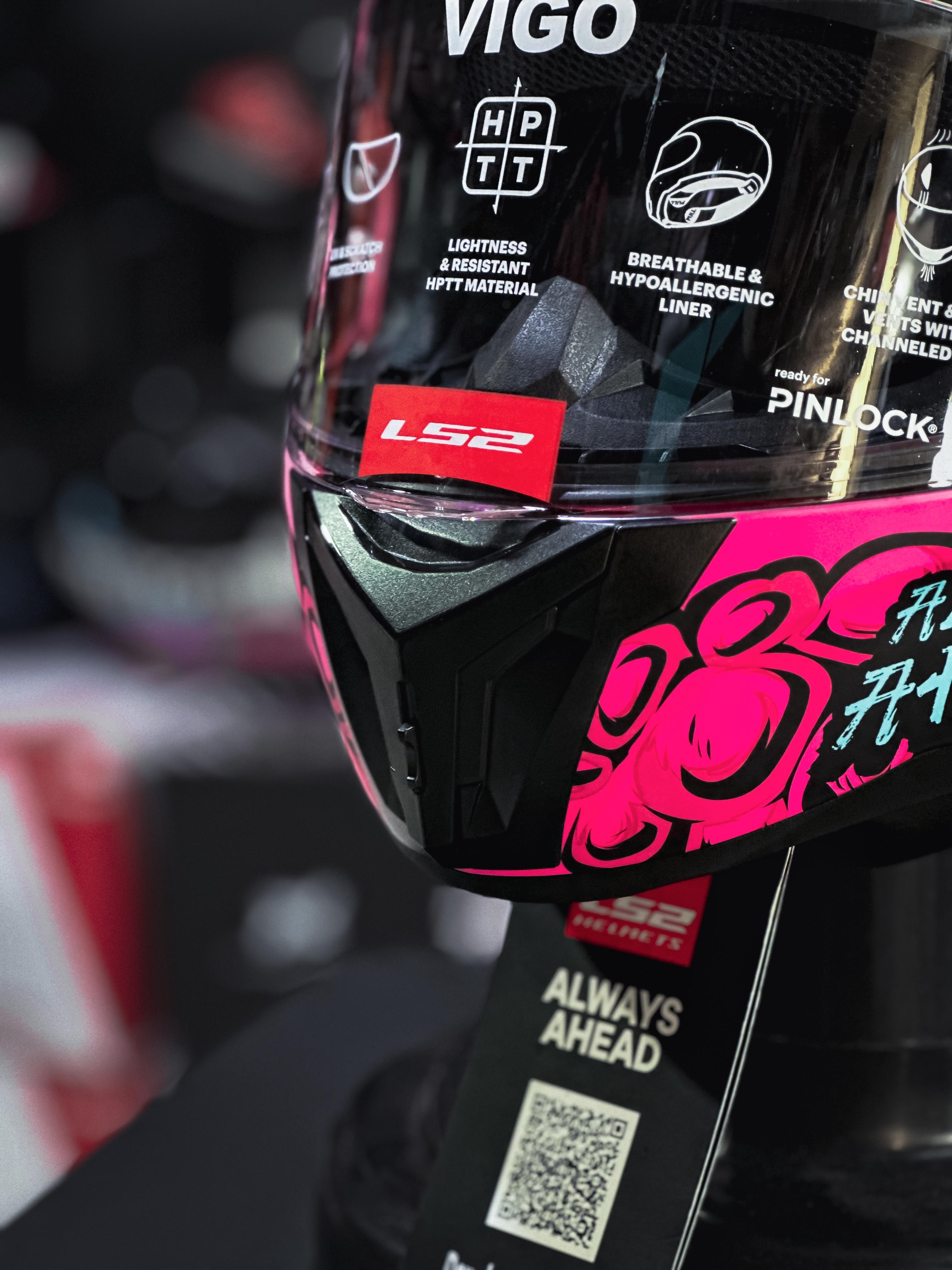 LS2 FF810 VIGO DRILLOX MATTE PURPLE/ FUCHSIA