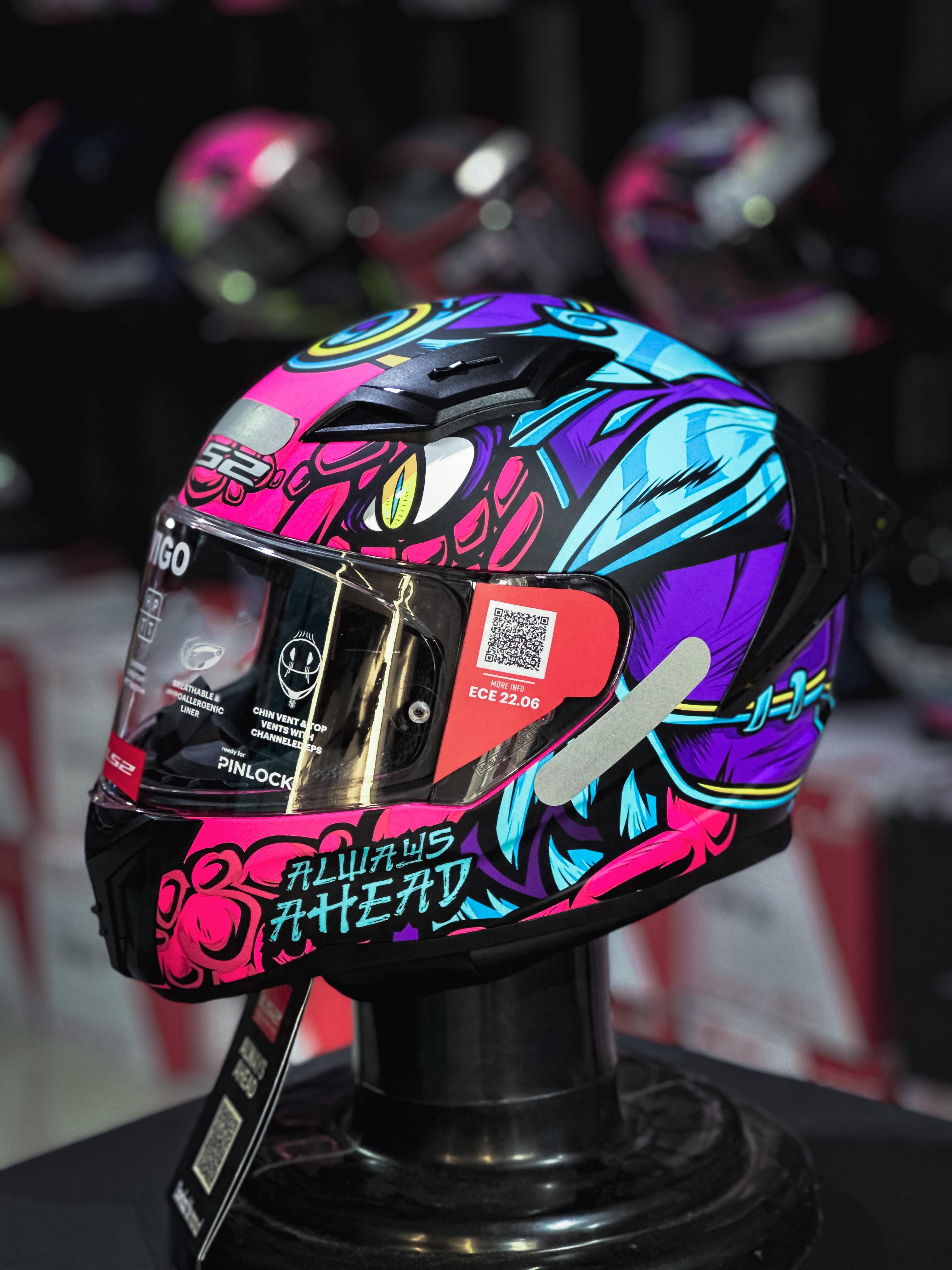 LS2 FF810 VIGO DRILLOX MATTE PURPLE/ FUCHSIA