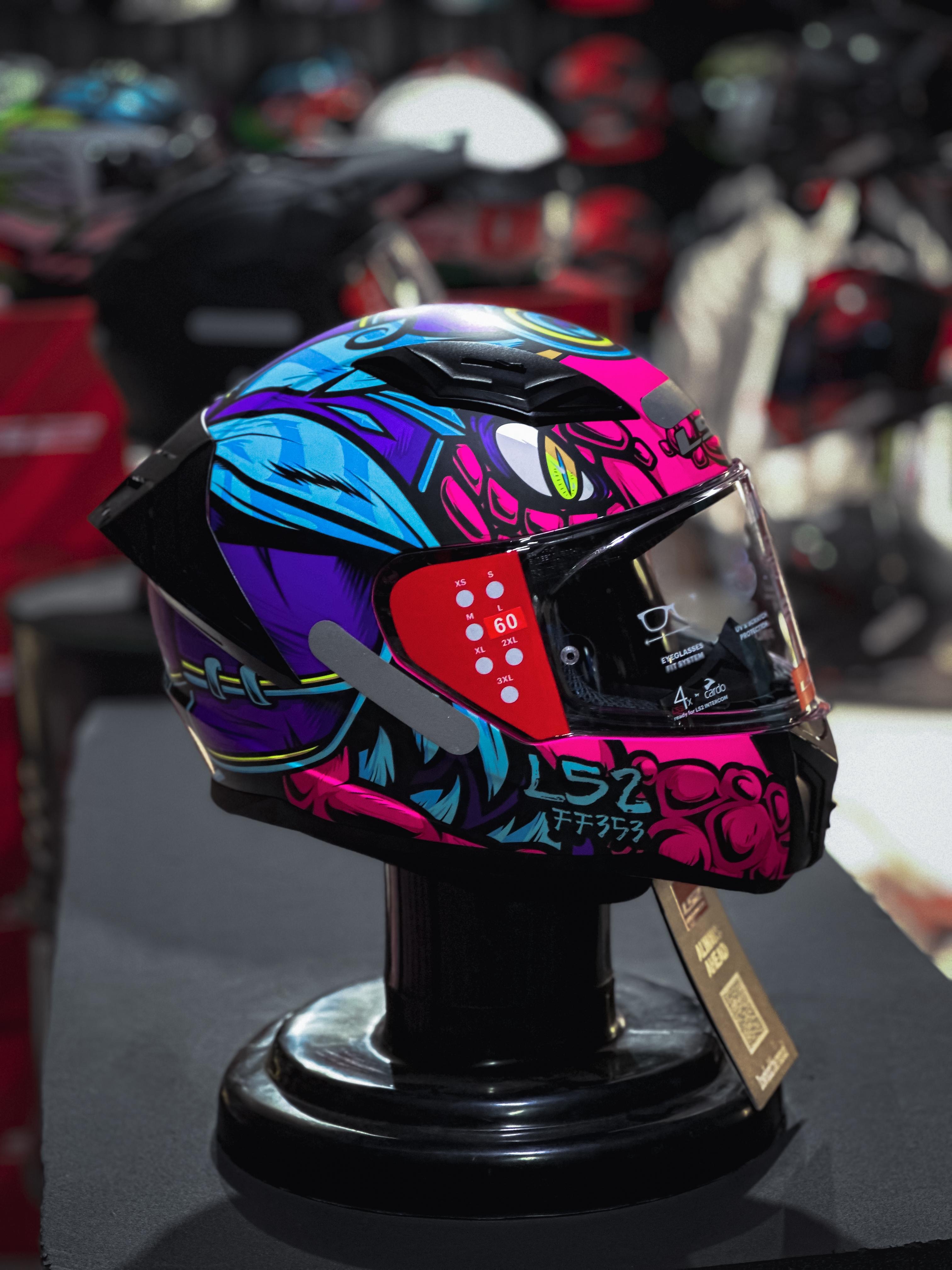 LS2 FF810 VIGO DRILLOX MATTE PURPLE/ FUCHSIA