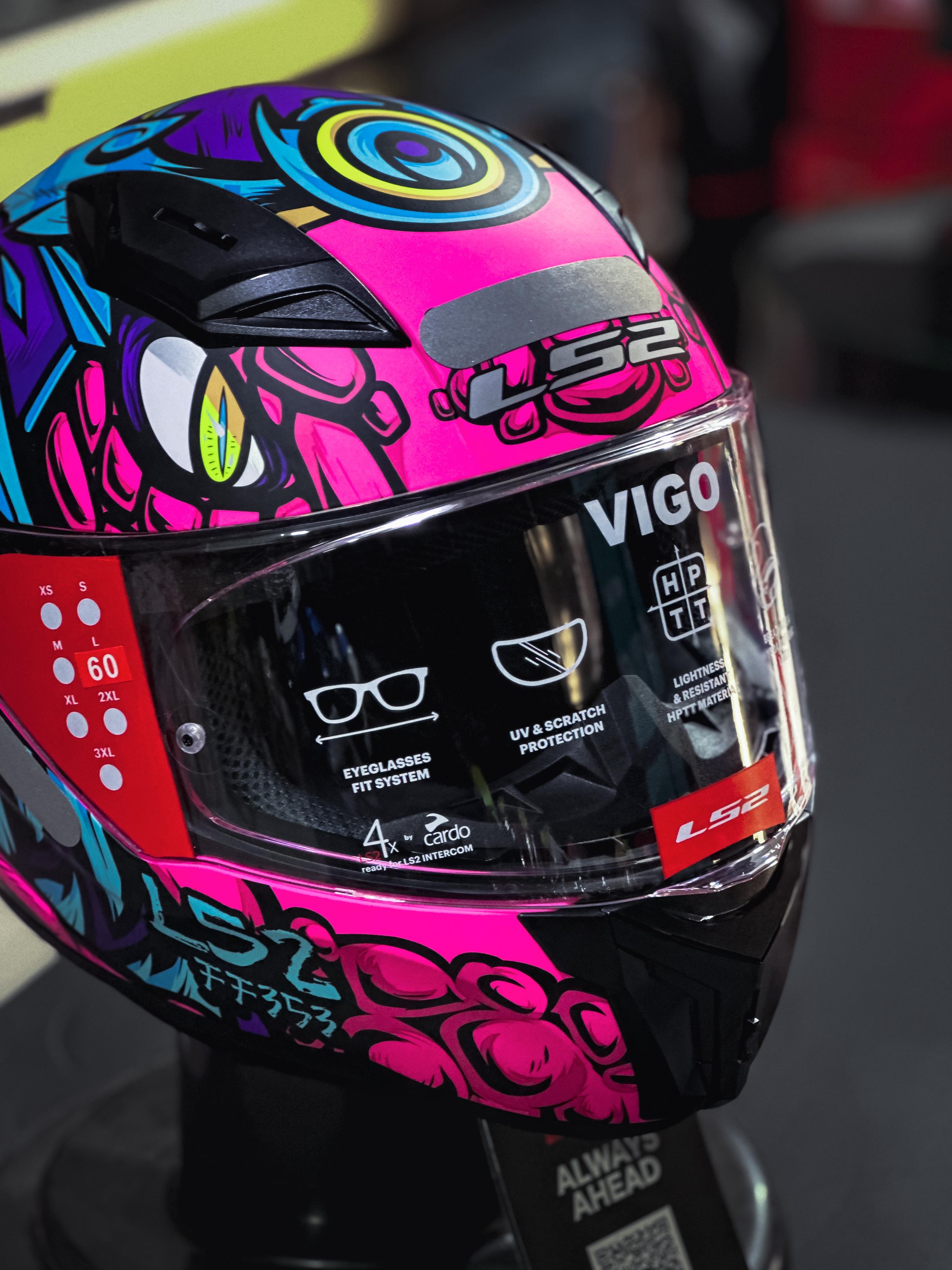 LS2 FF810 VIGO DRILLOX MATTE PURPLE/ FUCHSIA