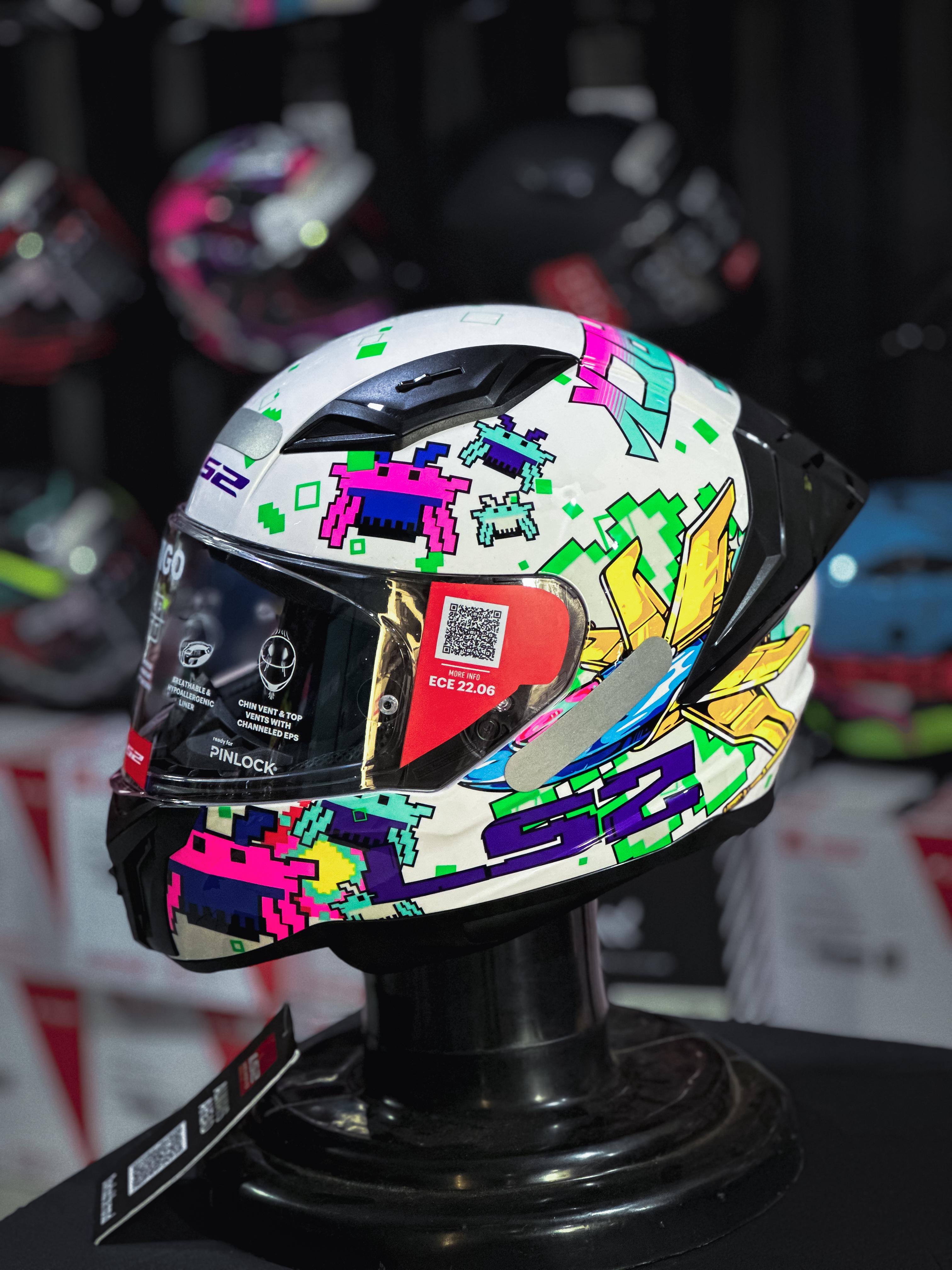 LS2 FF810 VIGO SPACE ATTACK WHITE/PURPLE