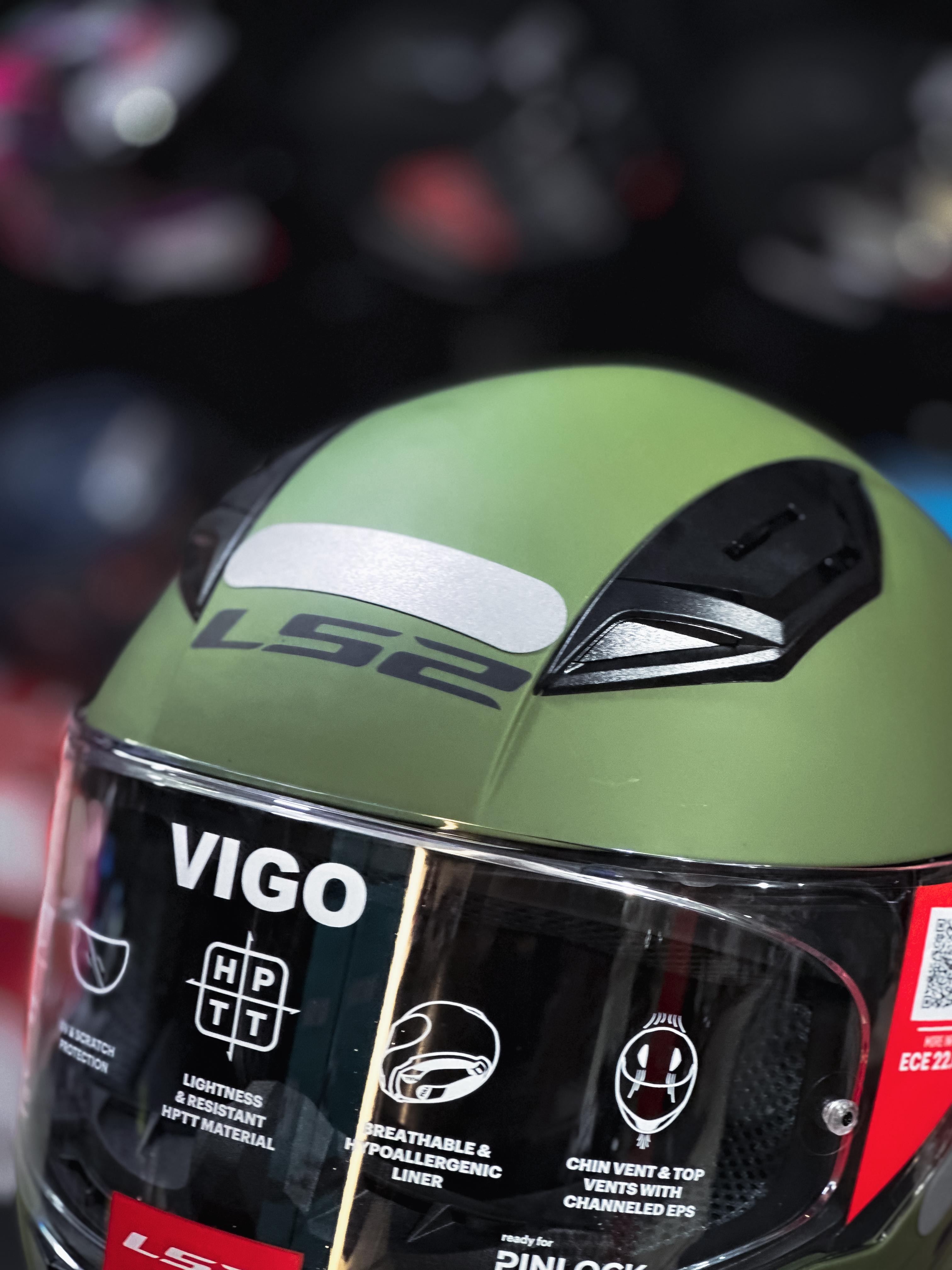 LS2 FF810 VIGO MONOCOLOR MATTE MILITARY GREEN
