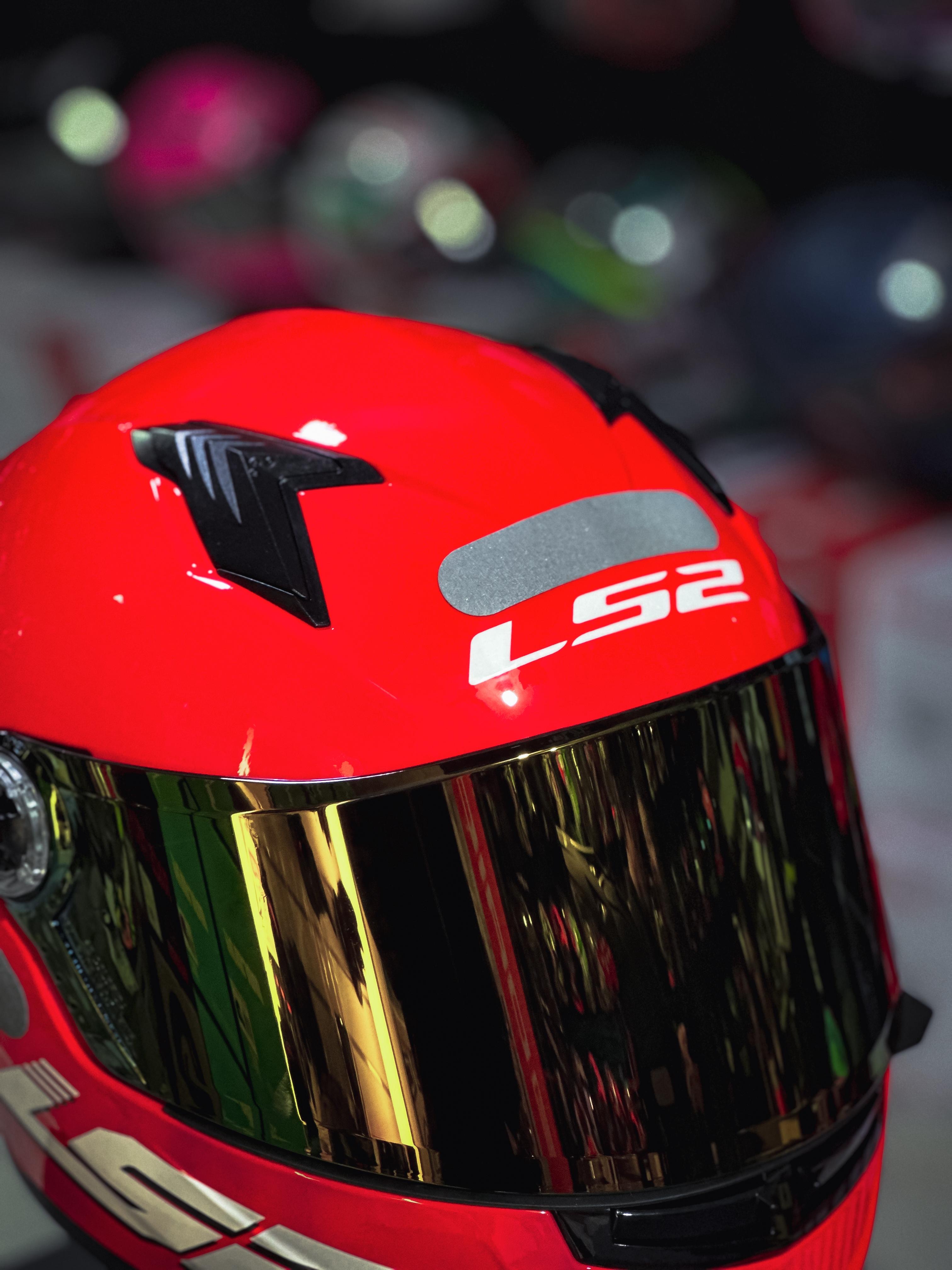 LS2 FF358 S MONOCOLOR BRIGHT RED