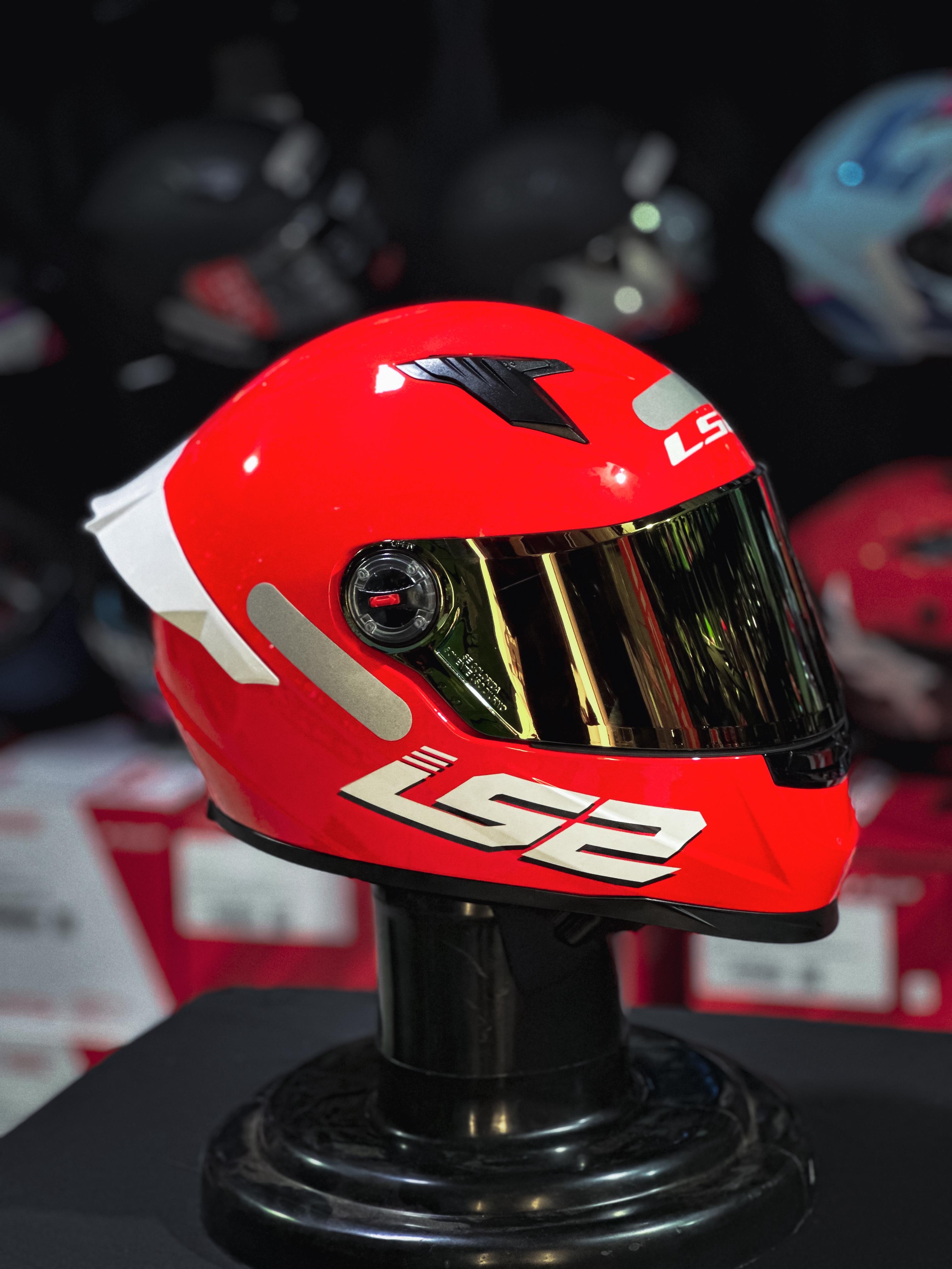 LS2 FF358 S MONOCOLOR BRIGHT RED