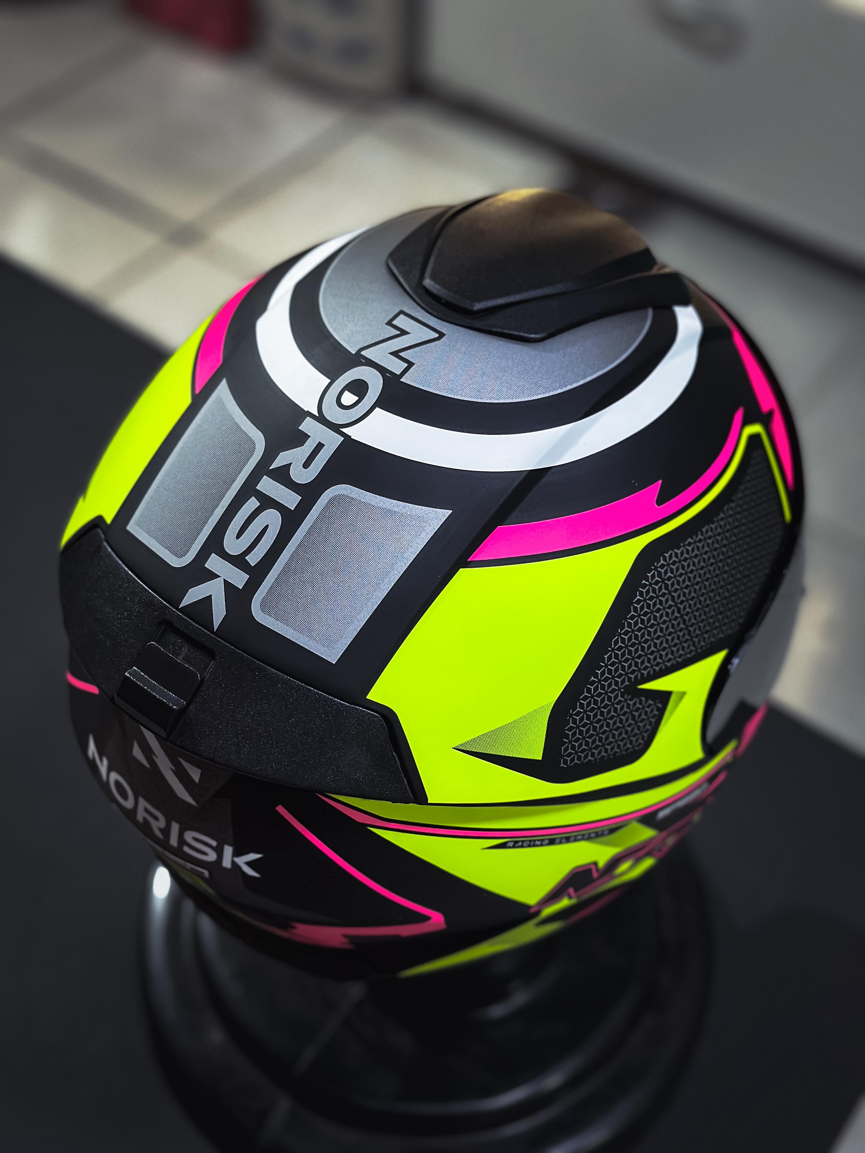 NORISK RAZOR SPEEDMAX MATTE BLACK HV YLW/PINK
