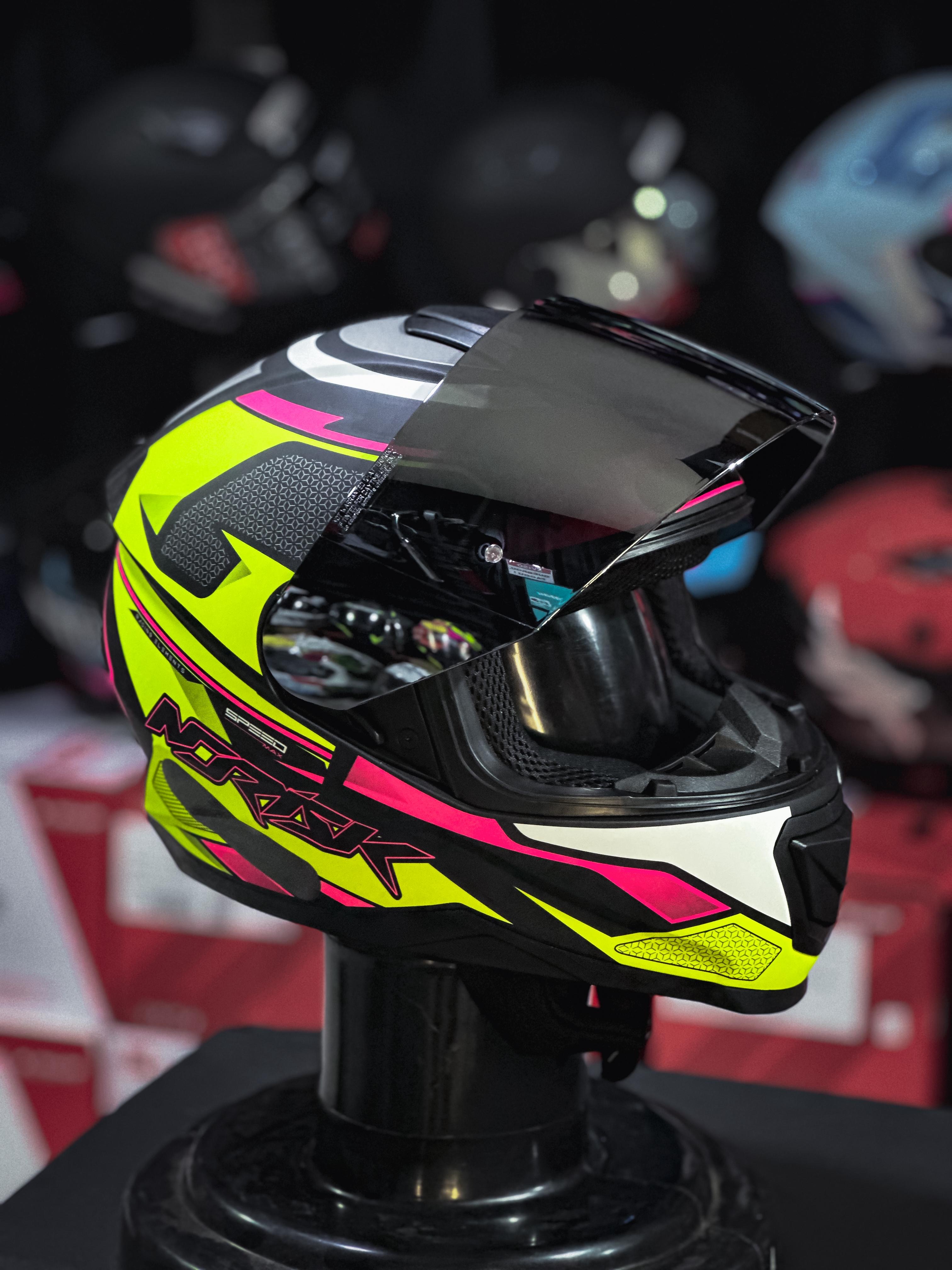 NORISK RAZOR SPEEDMAX MATTE BLACK HV YLW/PINK