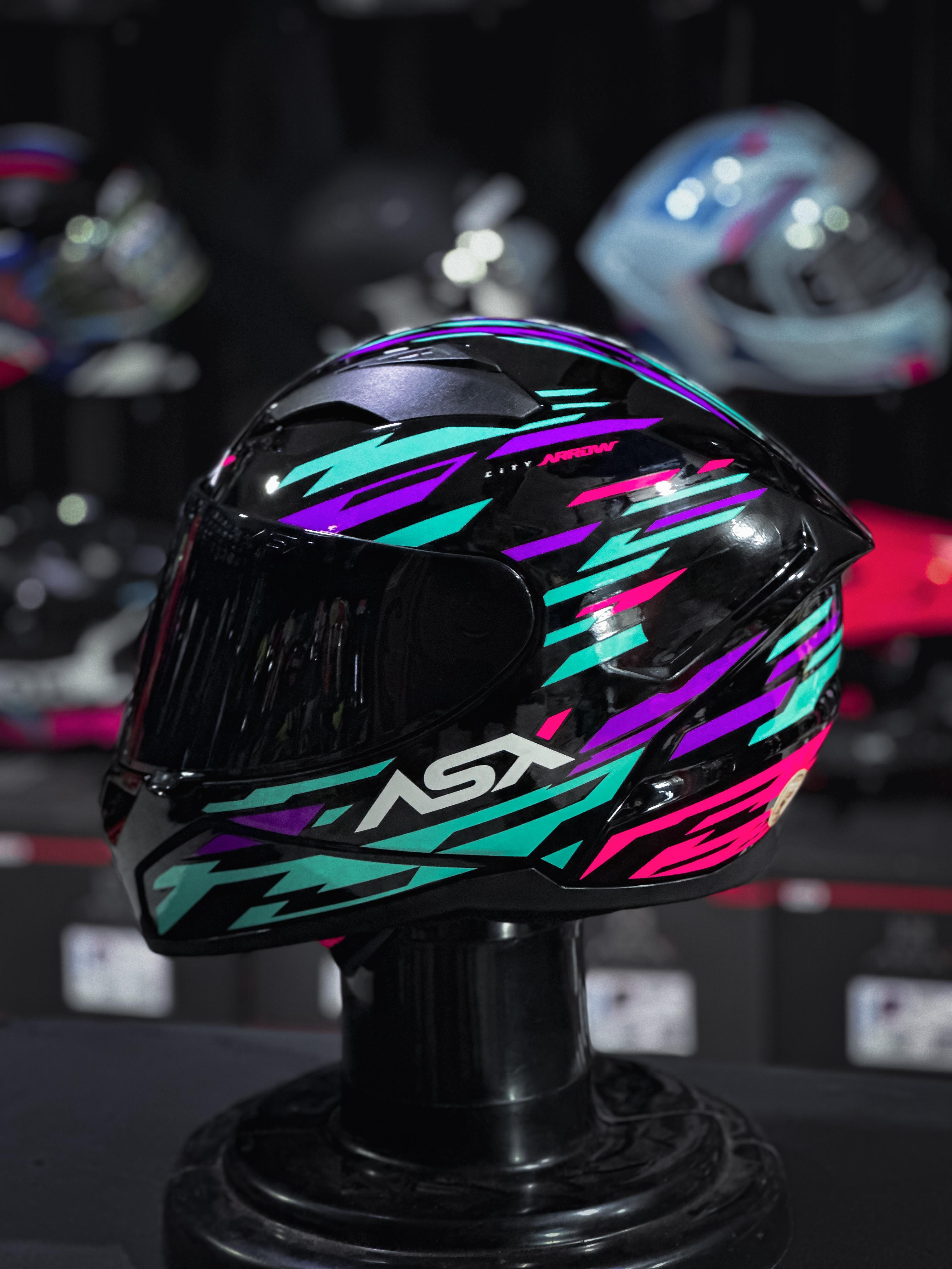 ASX CITY ARROW BRILHO PRETO/TIFFANY/ROXO