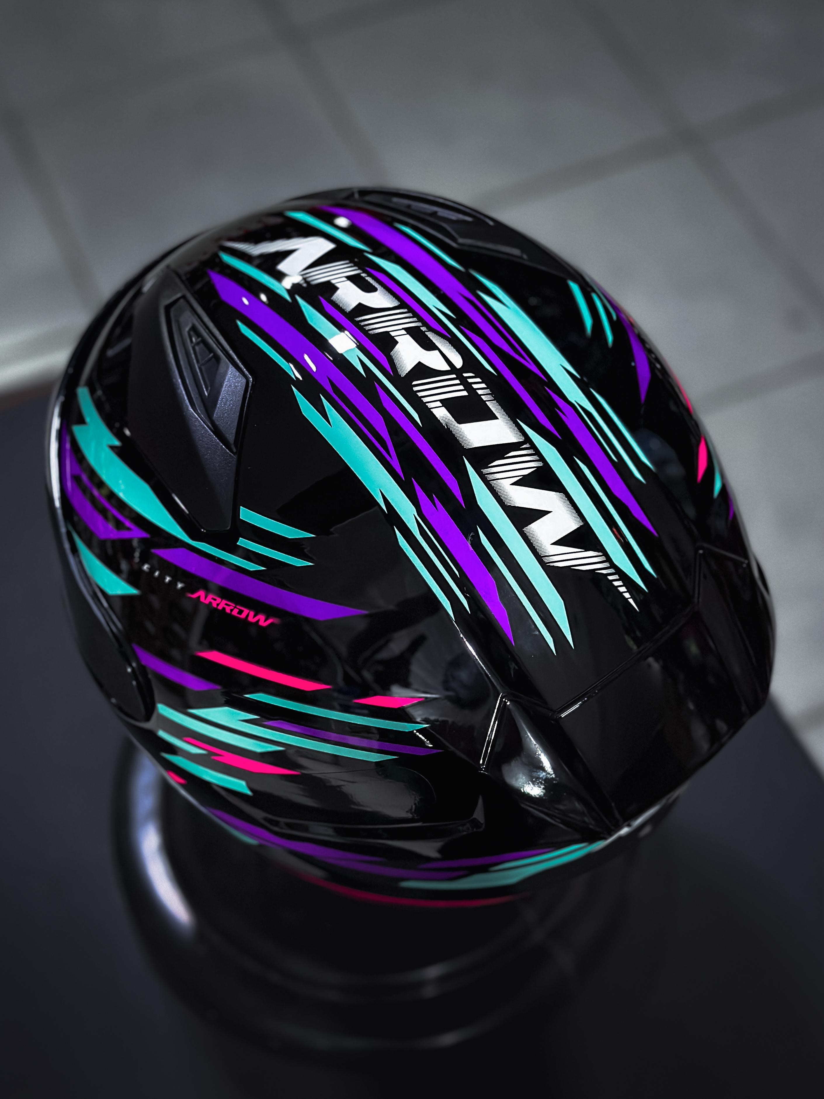 ASX CITY ARROW BRILHO PRETO/TIFFANY/ROXO