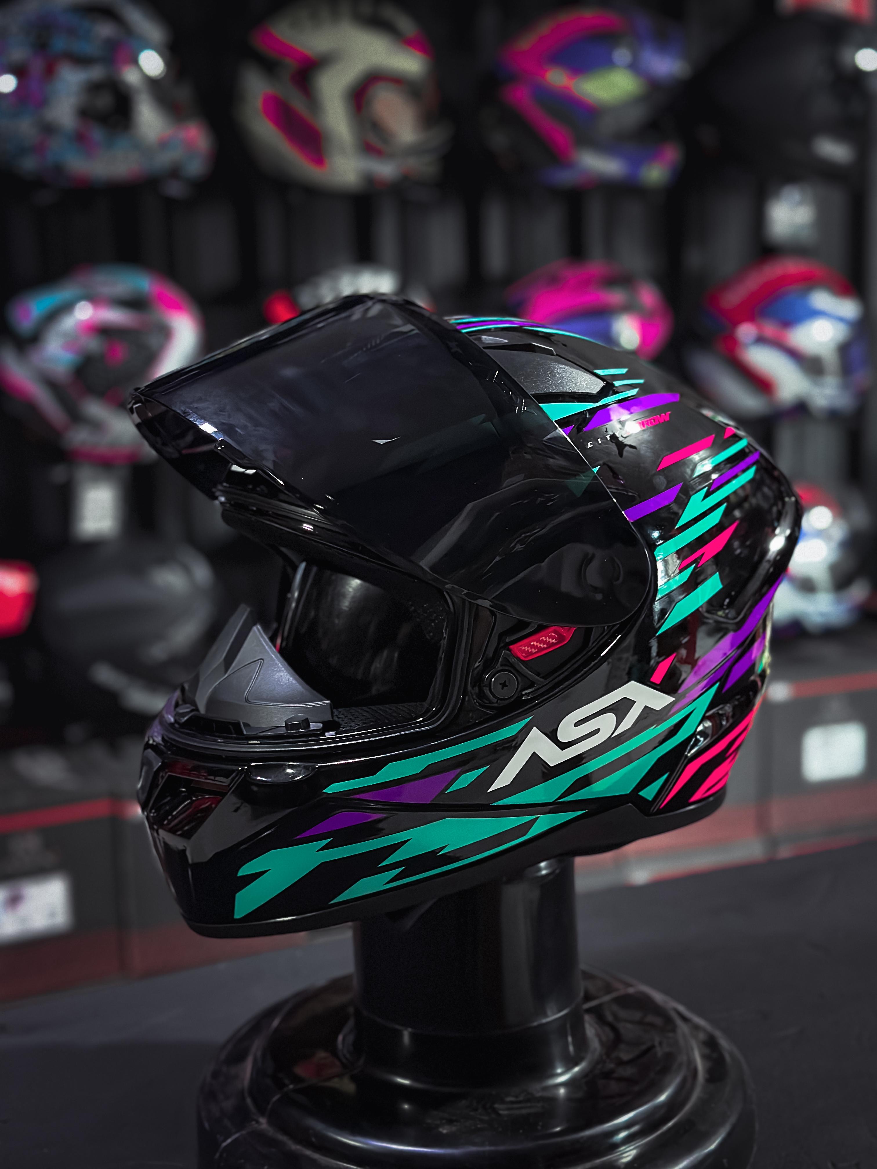 ASX CITY ARROW BRILHO PRETO/TIFFANY/ROXO