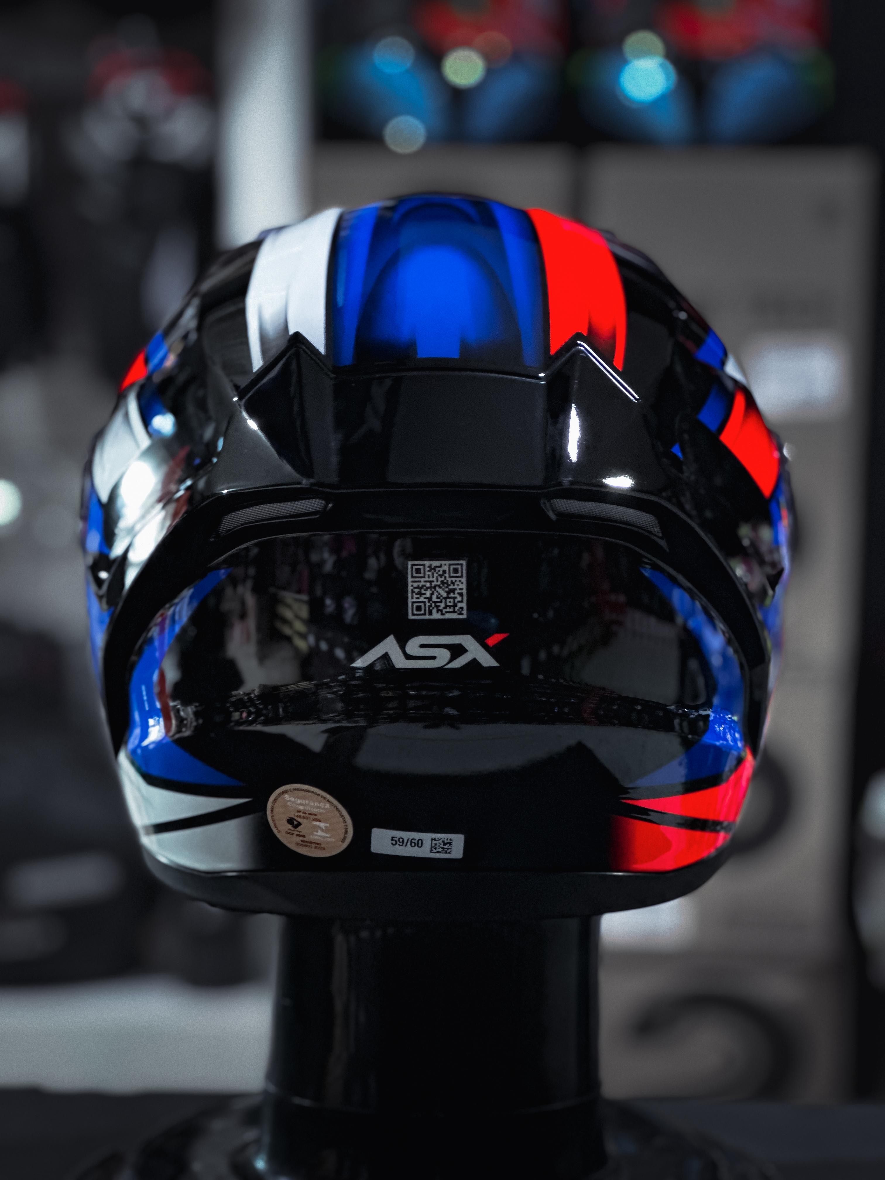 ASX CITY START BRILHO PRETO/VERMELHO/AZUL