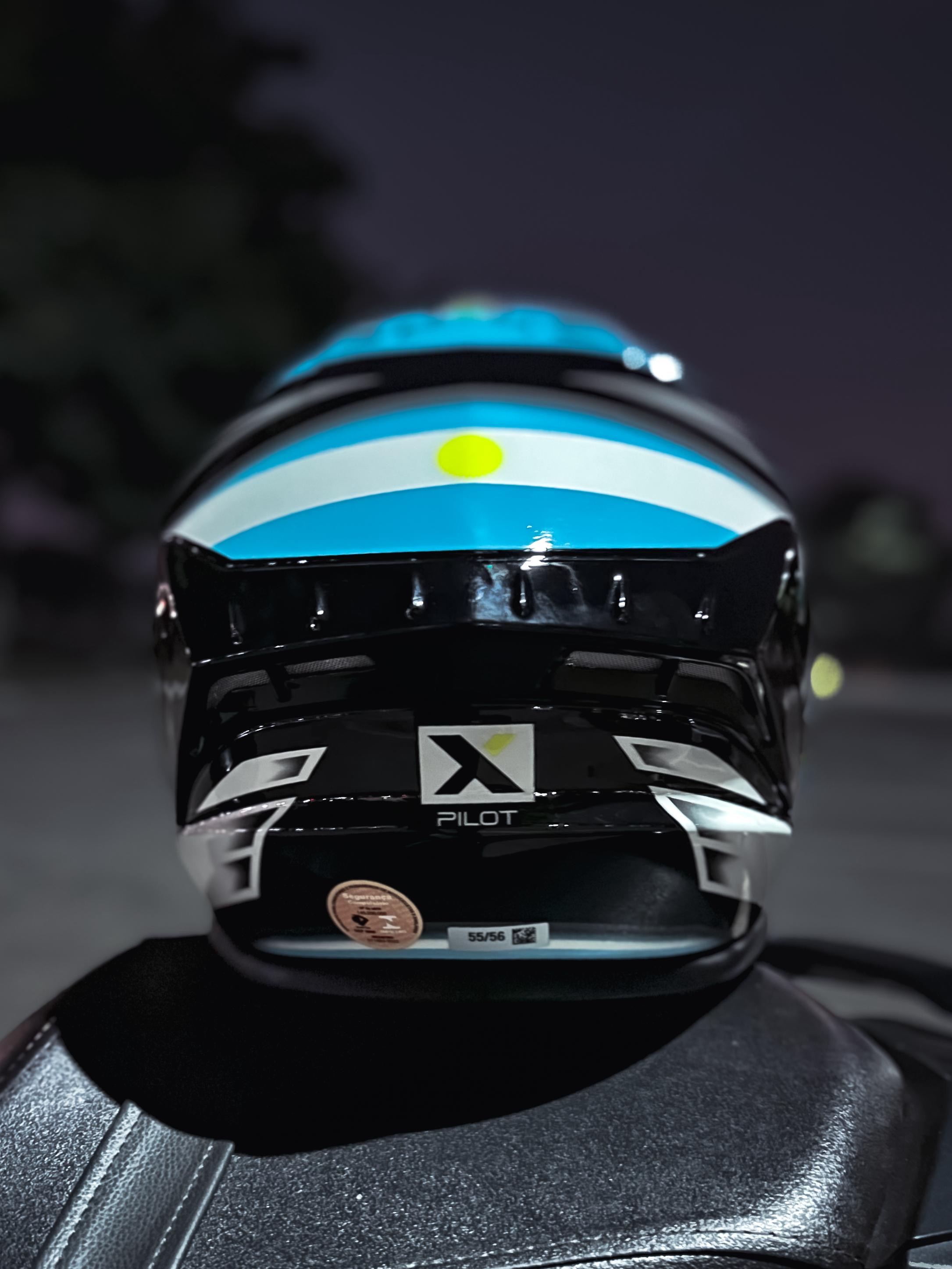 ASX DRAKEN PILOT BRILHO PRETO/AZUL/AMARELO