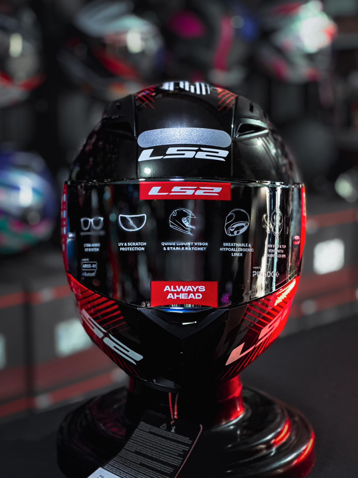 LS2 FF810 VIGO SHIFT JEANS TITANIUM/ RED