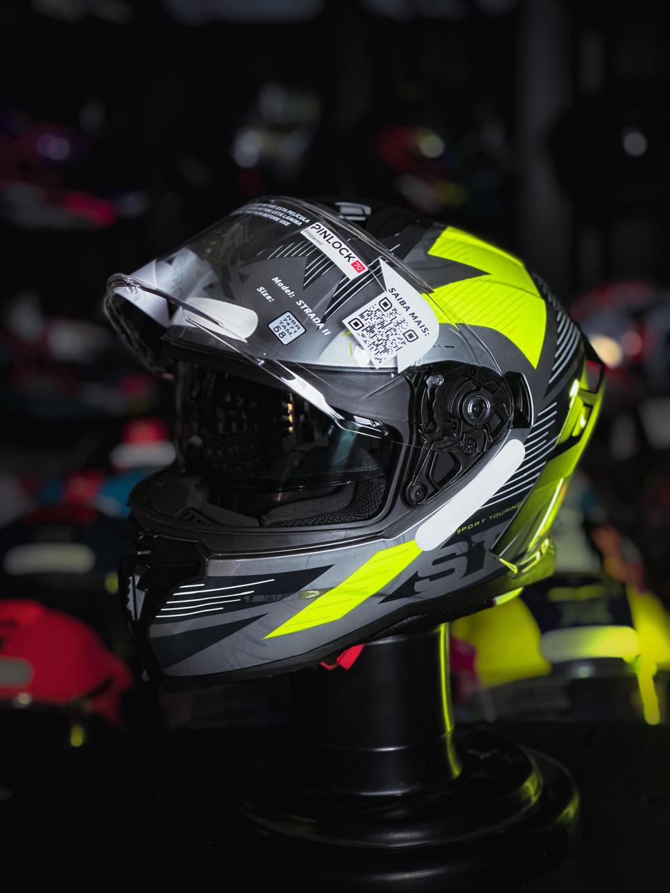 Norisk Capacete Strada II ST TITANIM BLACK/YELLOW