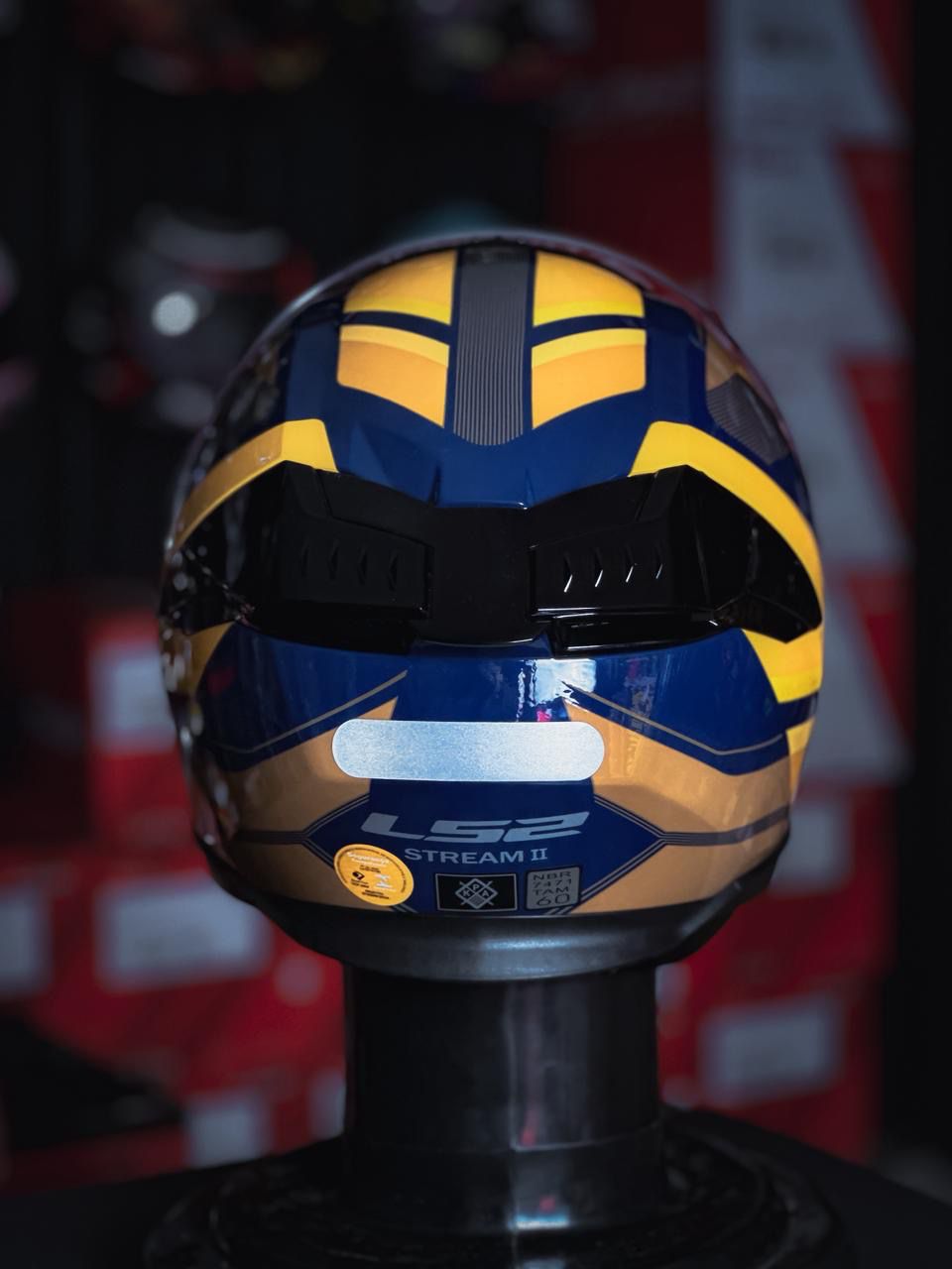 LS2 FF808 STREAM II VINTAGE BLUE ORANGE