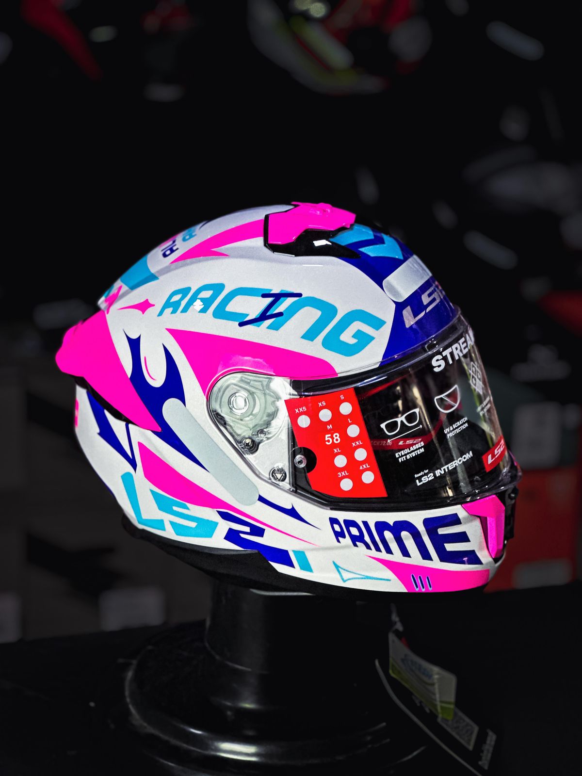 LS2 FF808 STREAM II RECE BRANCO/ROXO BRILHO