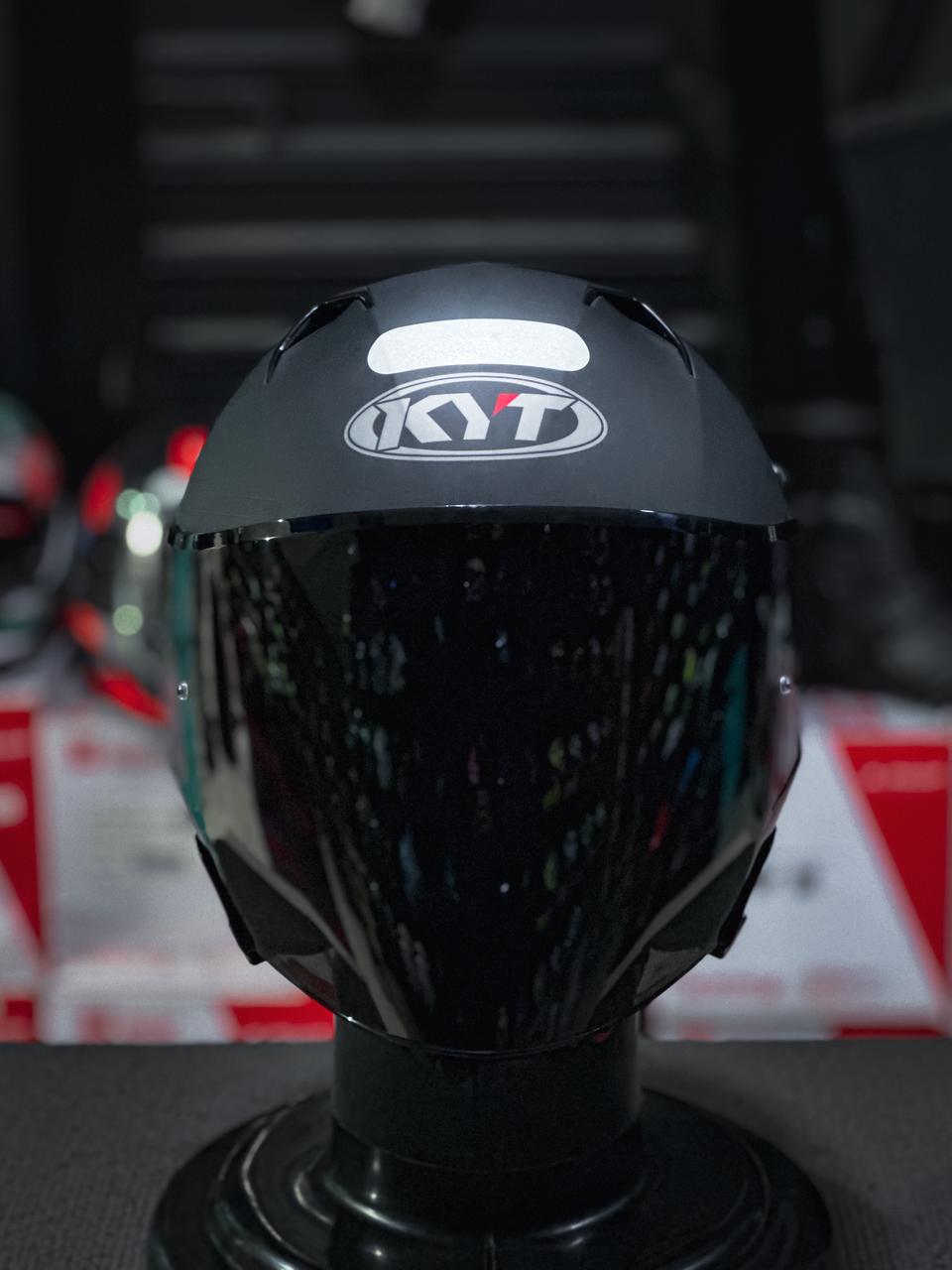 KYT CAPACETE D-CITY PLAIN MATT BLACK