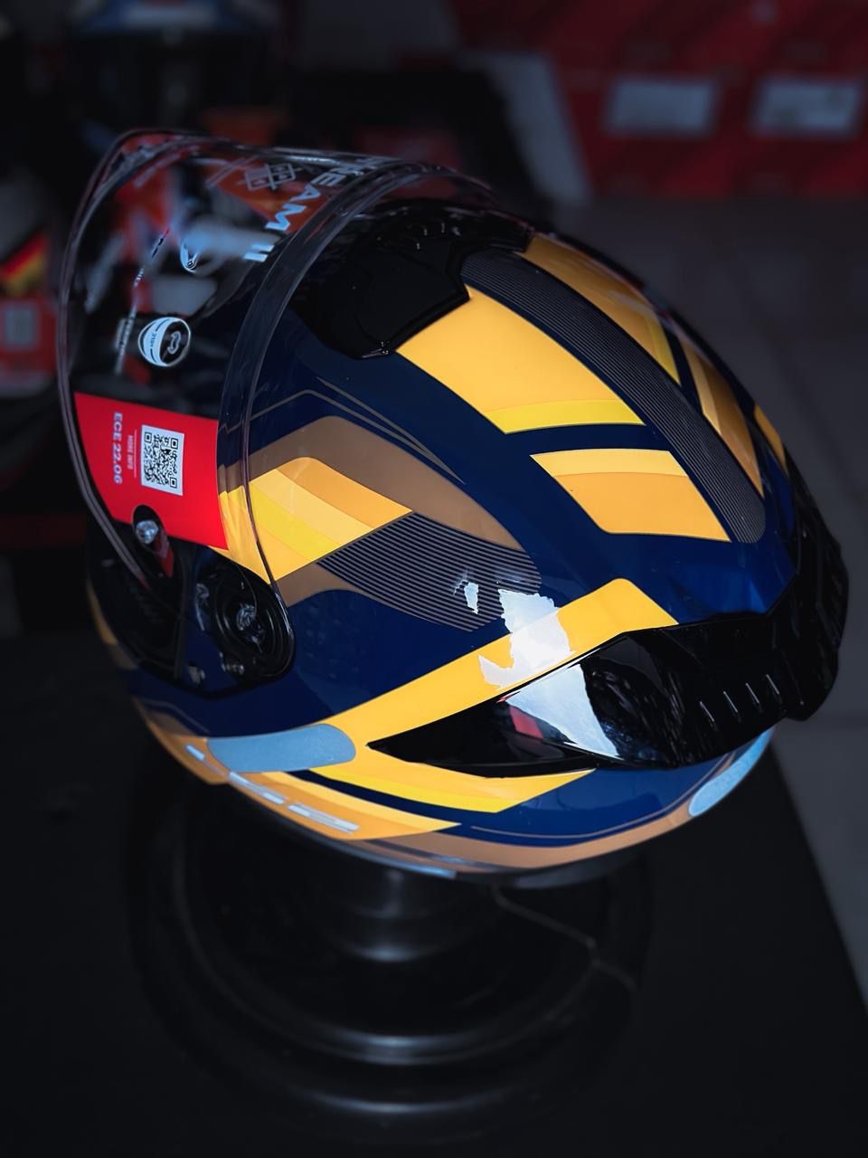 LS2 FF808 STREAM II VINTAGE BLUE ORANGE