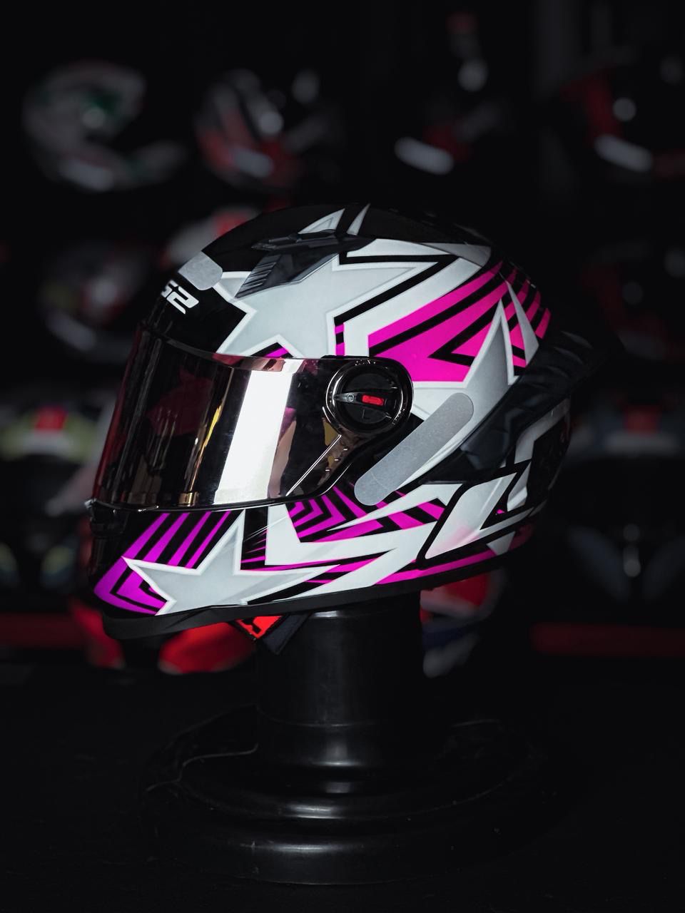 LS2 FF358 PRO ESTELLAR BLK PINK/PURPLE