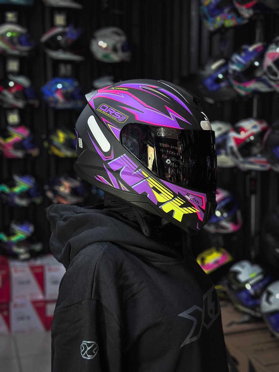 Norisk Capacete RAZOR SOLID GHOST MATTE BLACK PURPLE